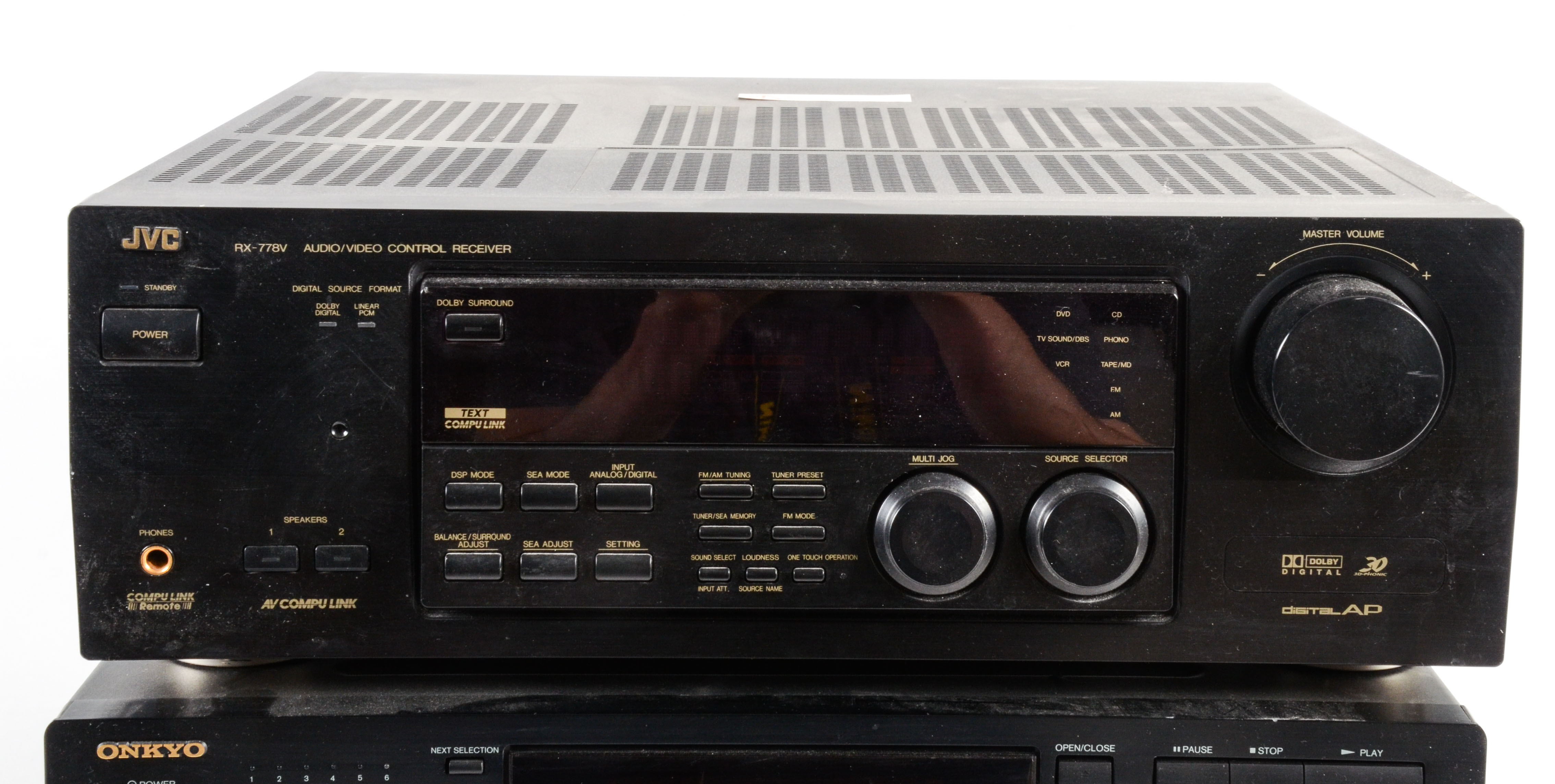 JVC A/V Receiver and Onkyo DVD Player
