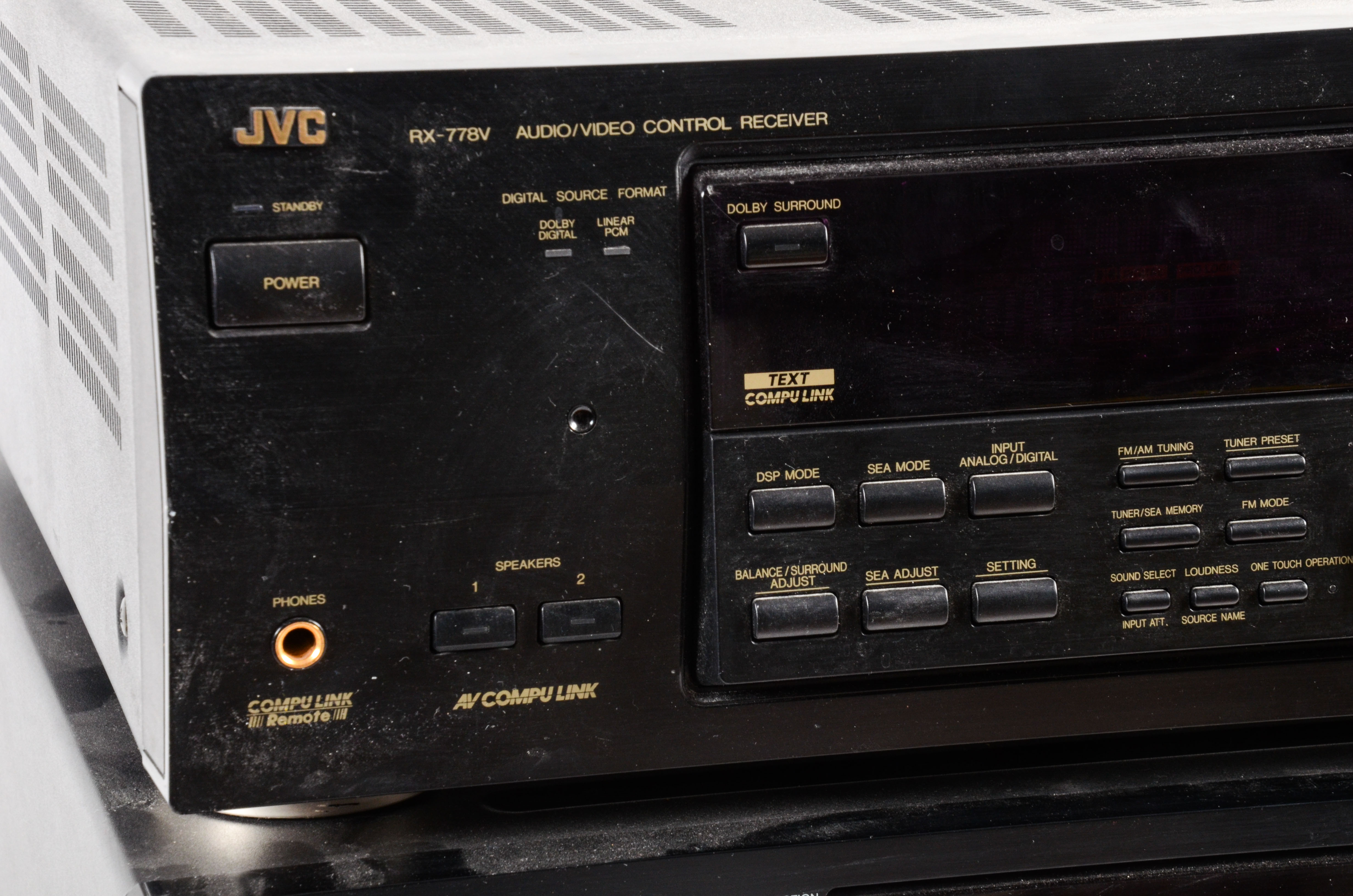 JVC A/V Receiver and Onkyo DVD Player