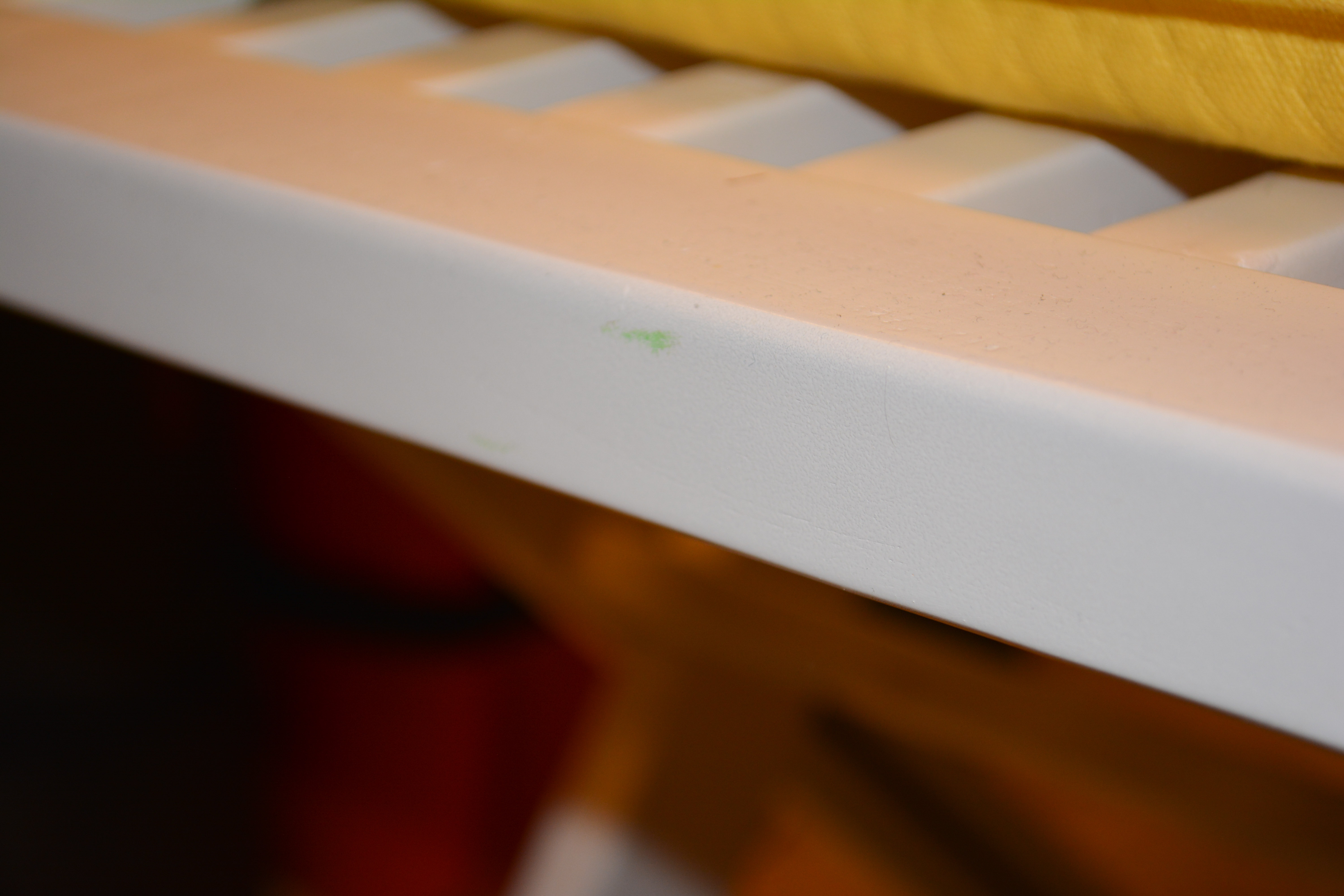 White Bistro Set With Yellow Cushions