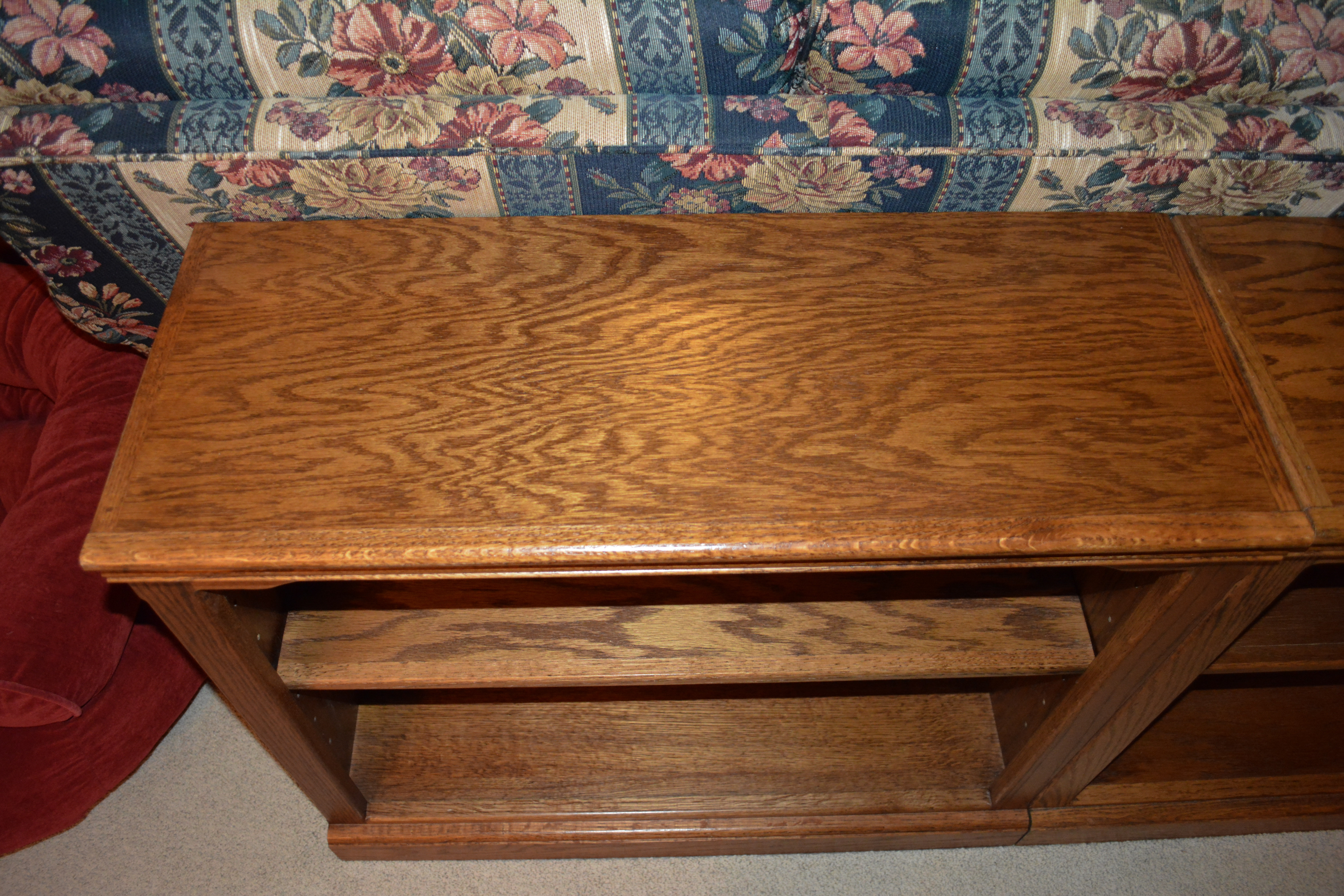 Contemporary Two-Shelf Bookcases