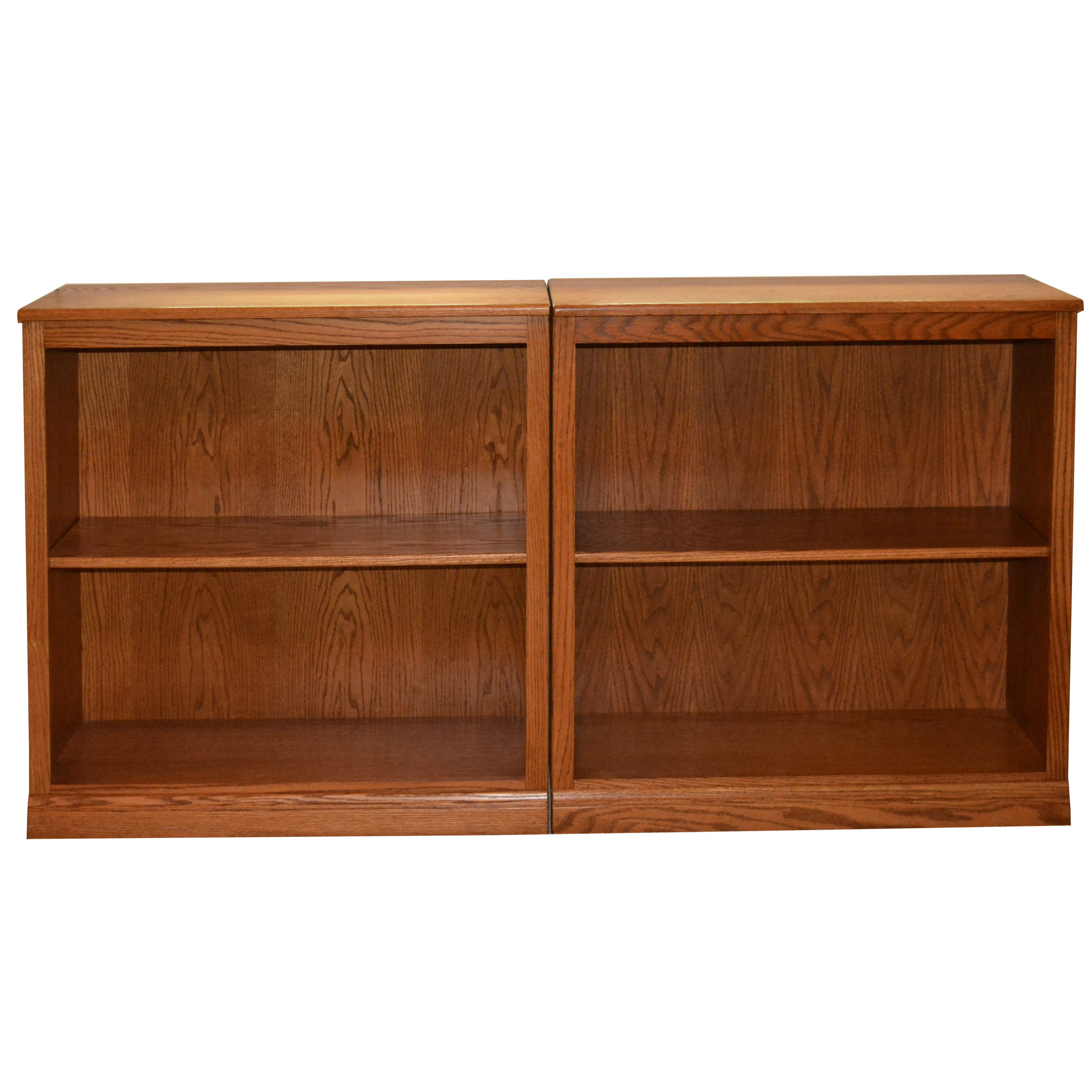 Contemporary Two-Shelf Bookcases