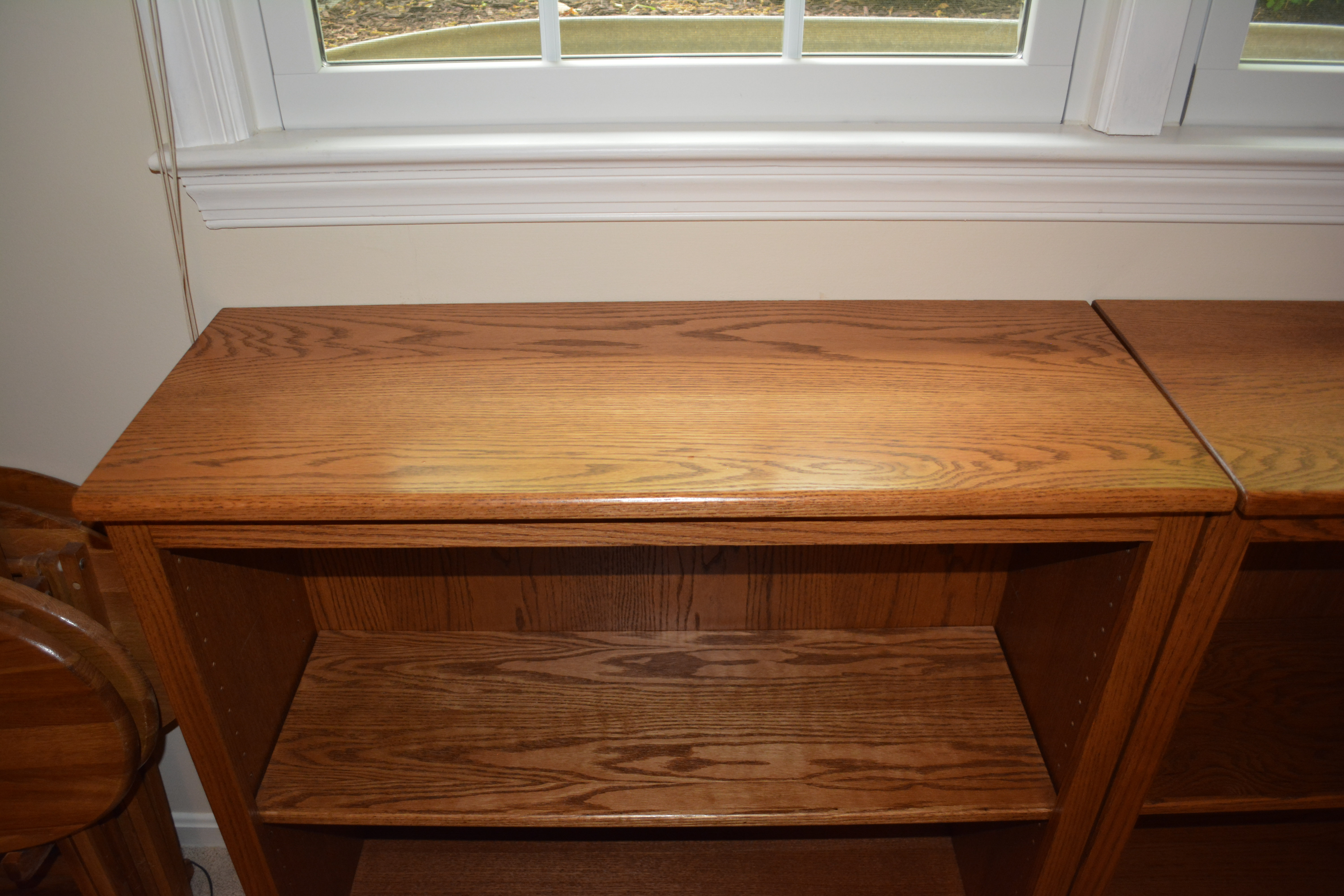 Contemporary Two-Shelf Bookcases