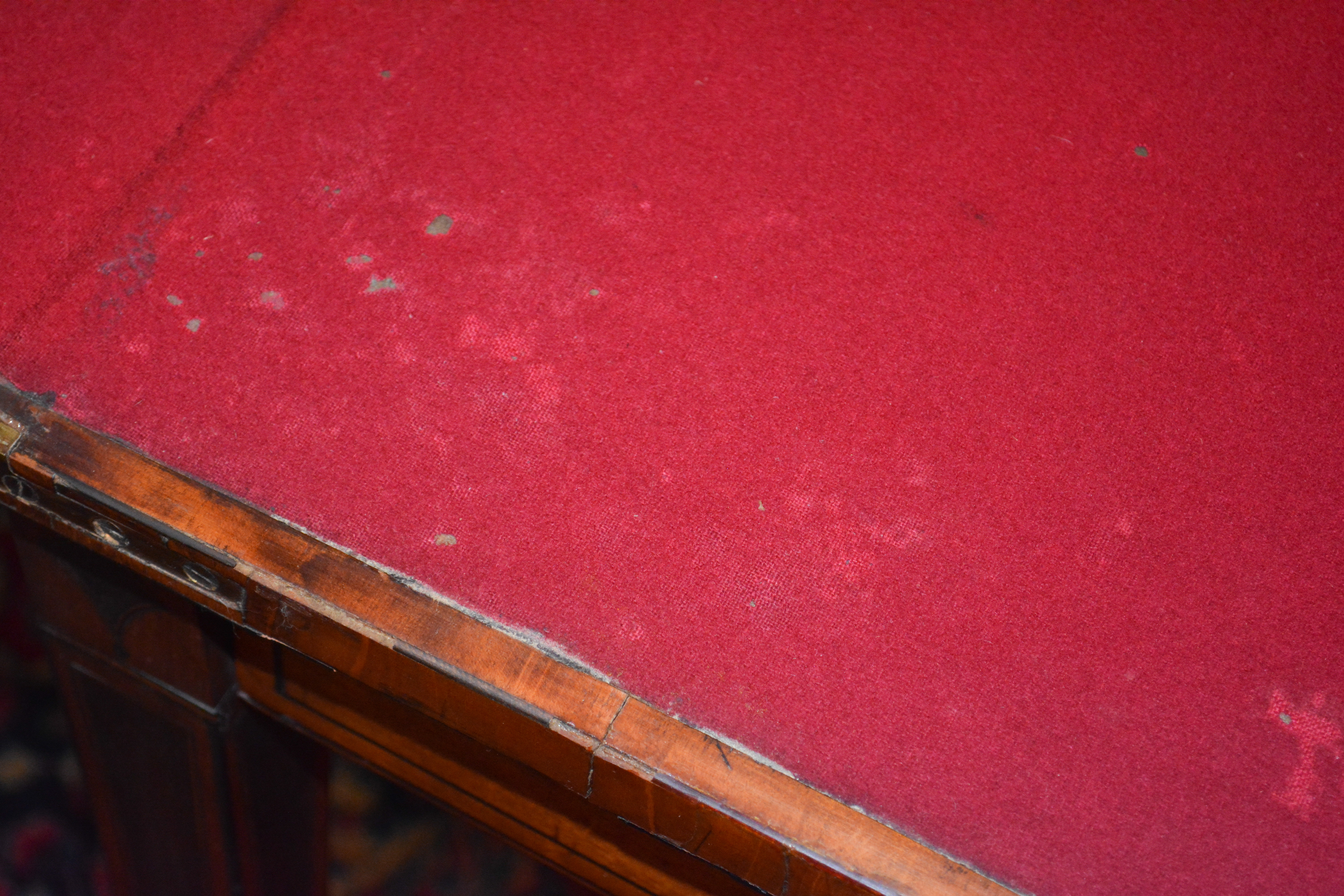 Antique Hepplewhite Style Games Table With Foldover Top