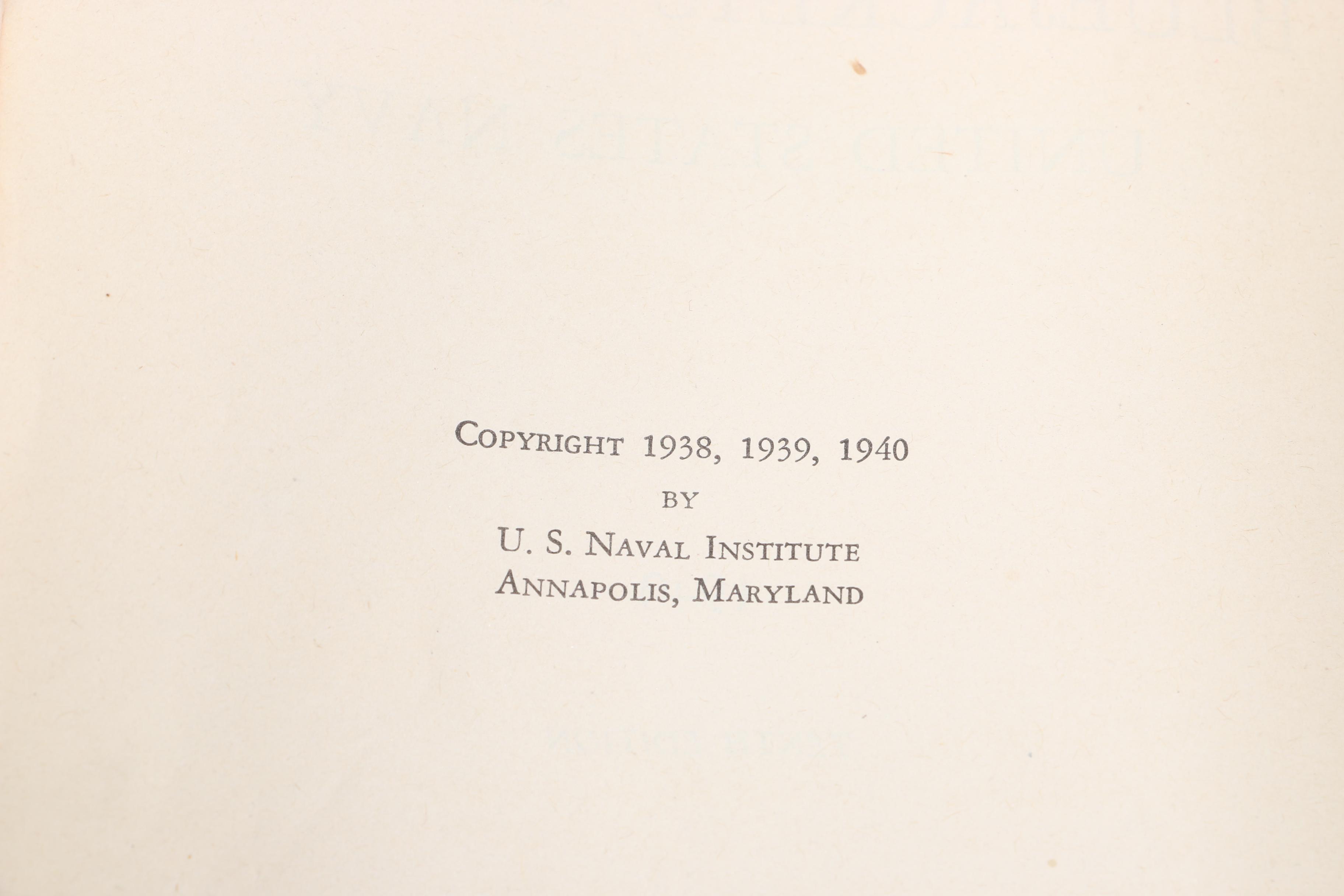 U.S. Navy "The Blue Jackets Manual" 1940"