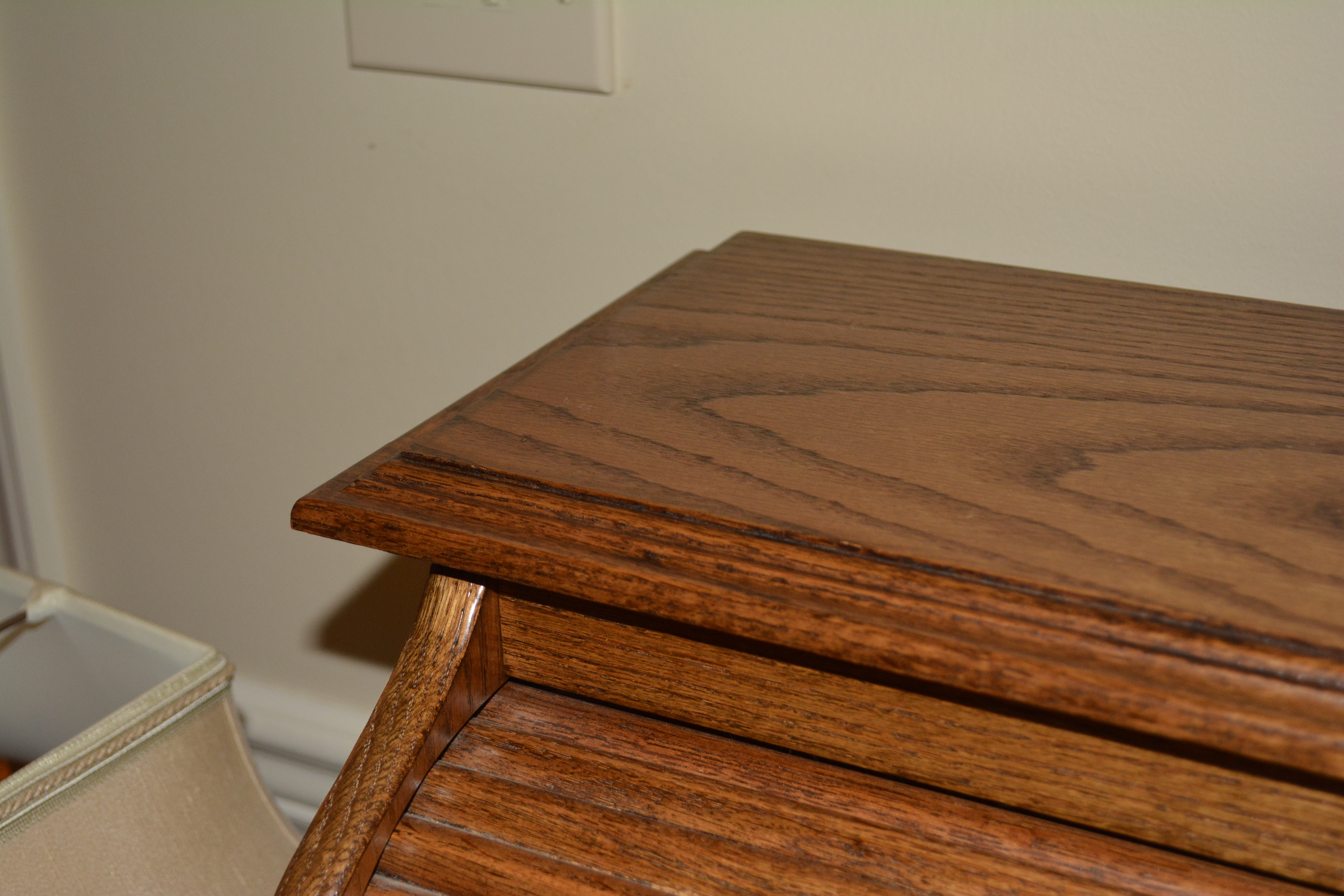Oak Rolltop Desk With Office Chair