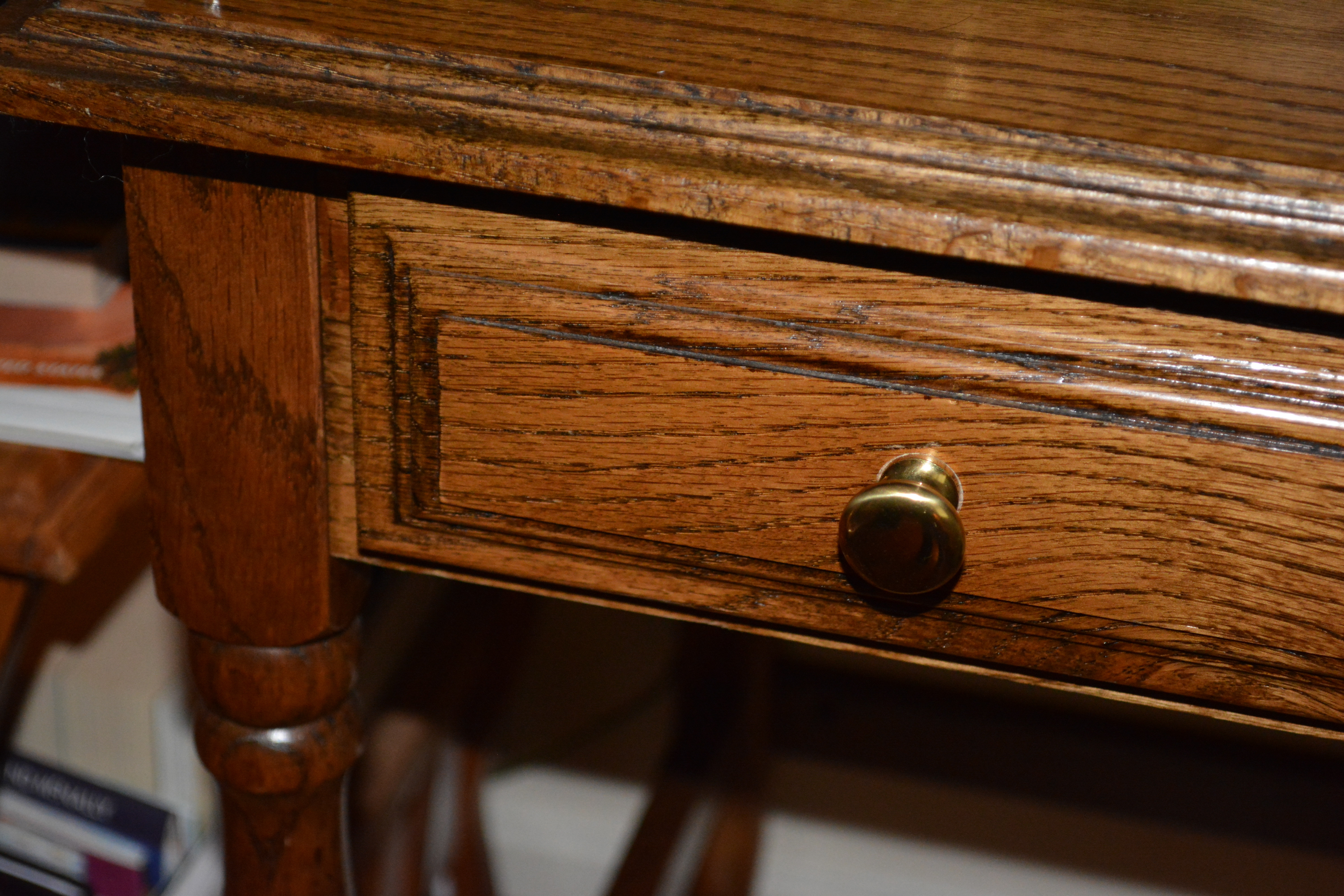 Oak Rolltop Desk With Office Chair