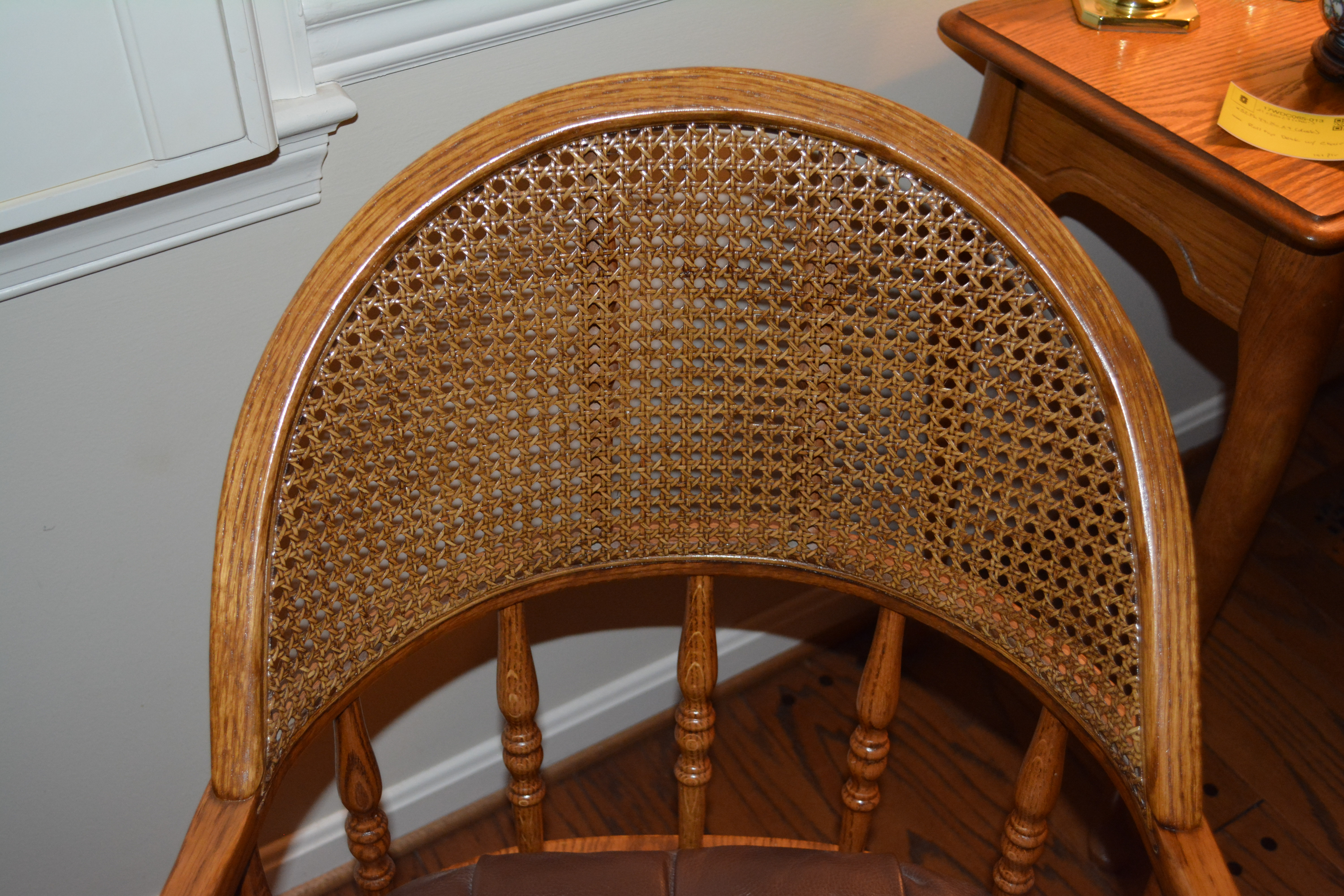 Oak Rolltop Desk With Office Chair