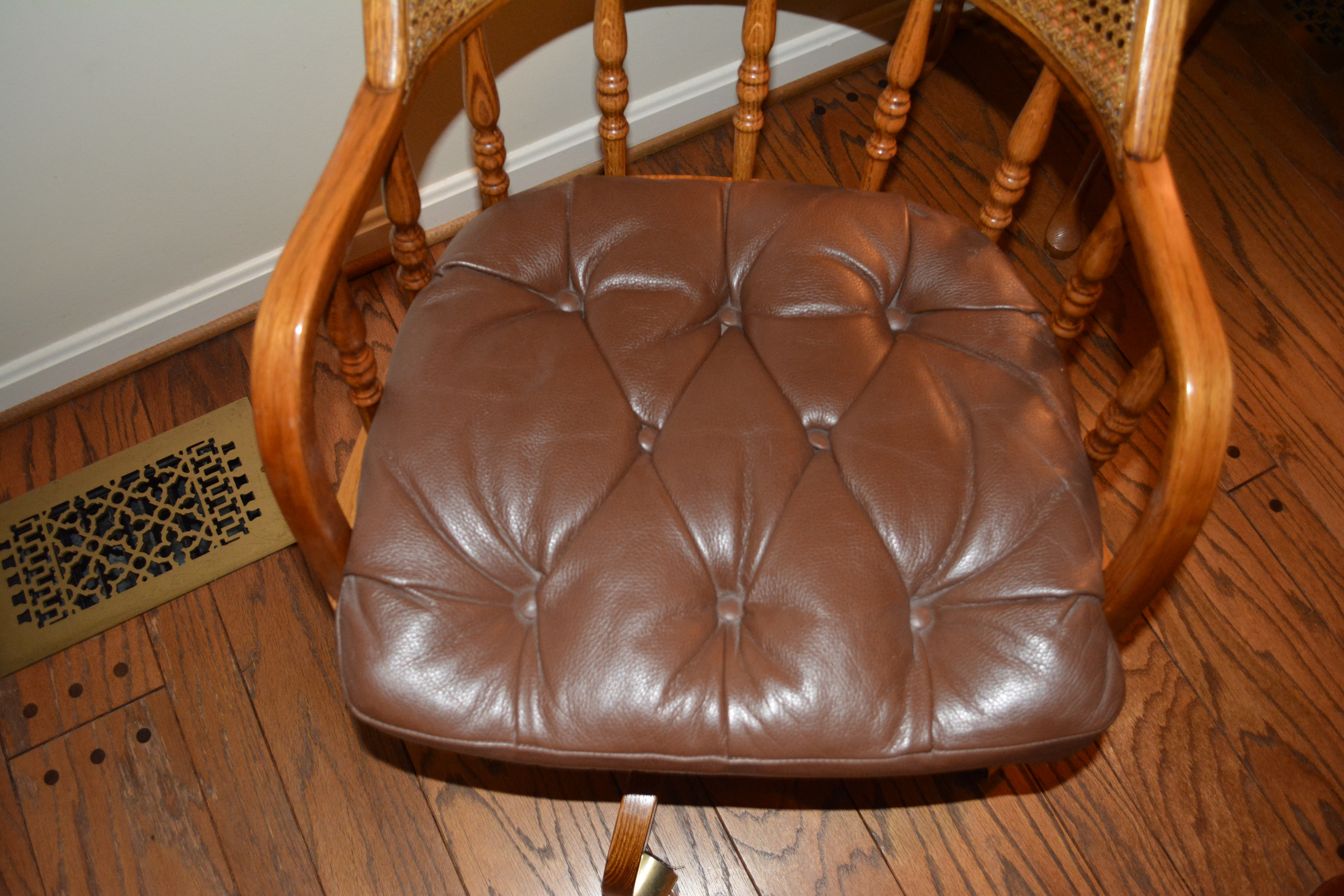 Oak Rolltop Desk With Office Chair