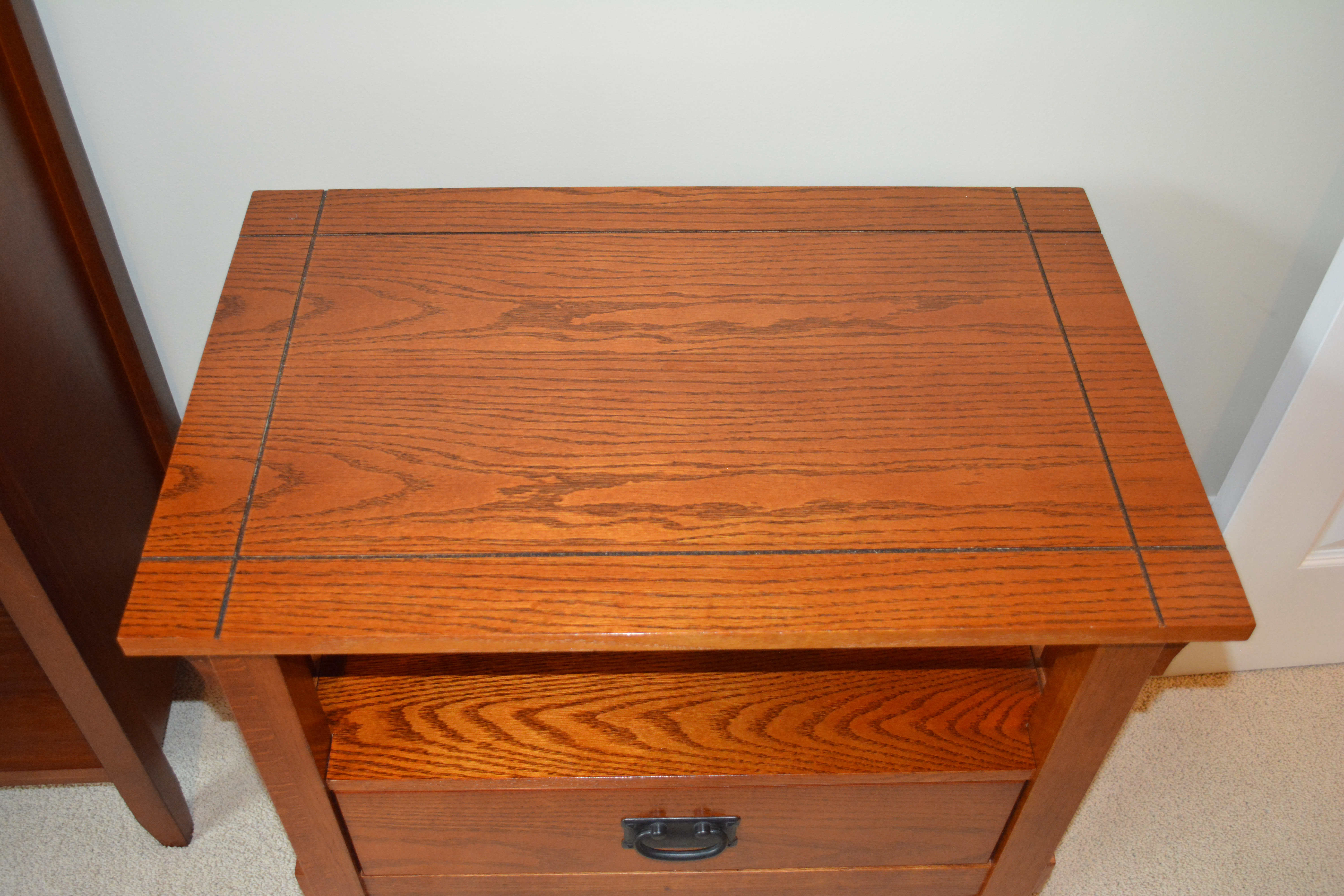 Contemporary Mission Style Side Table