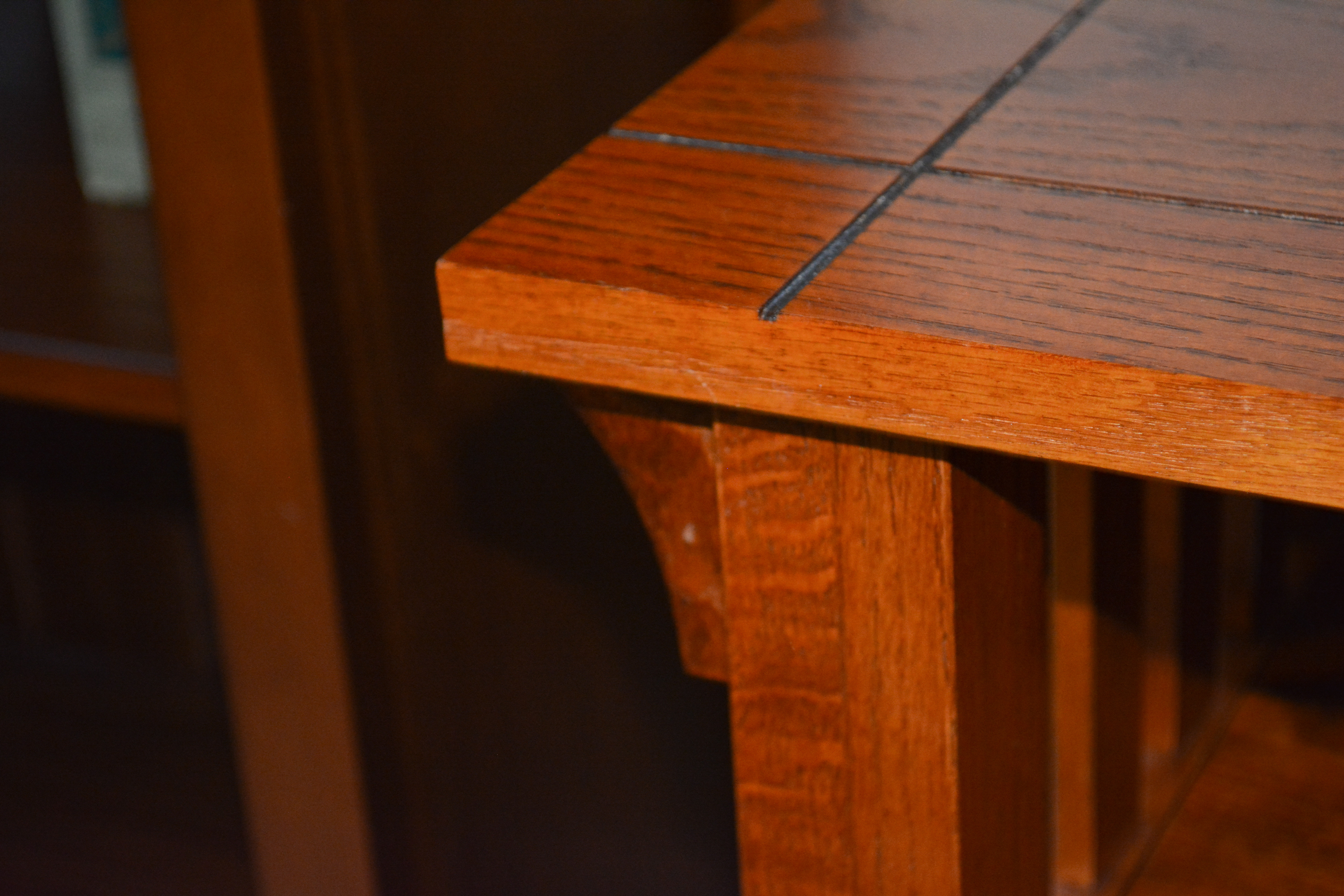 Contemporary Mission Style Side Table