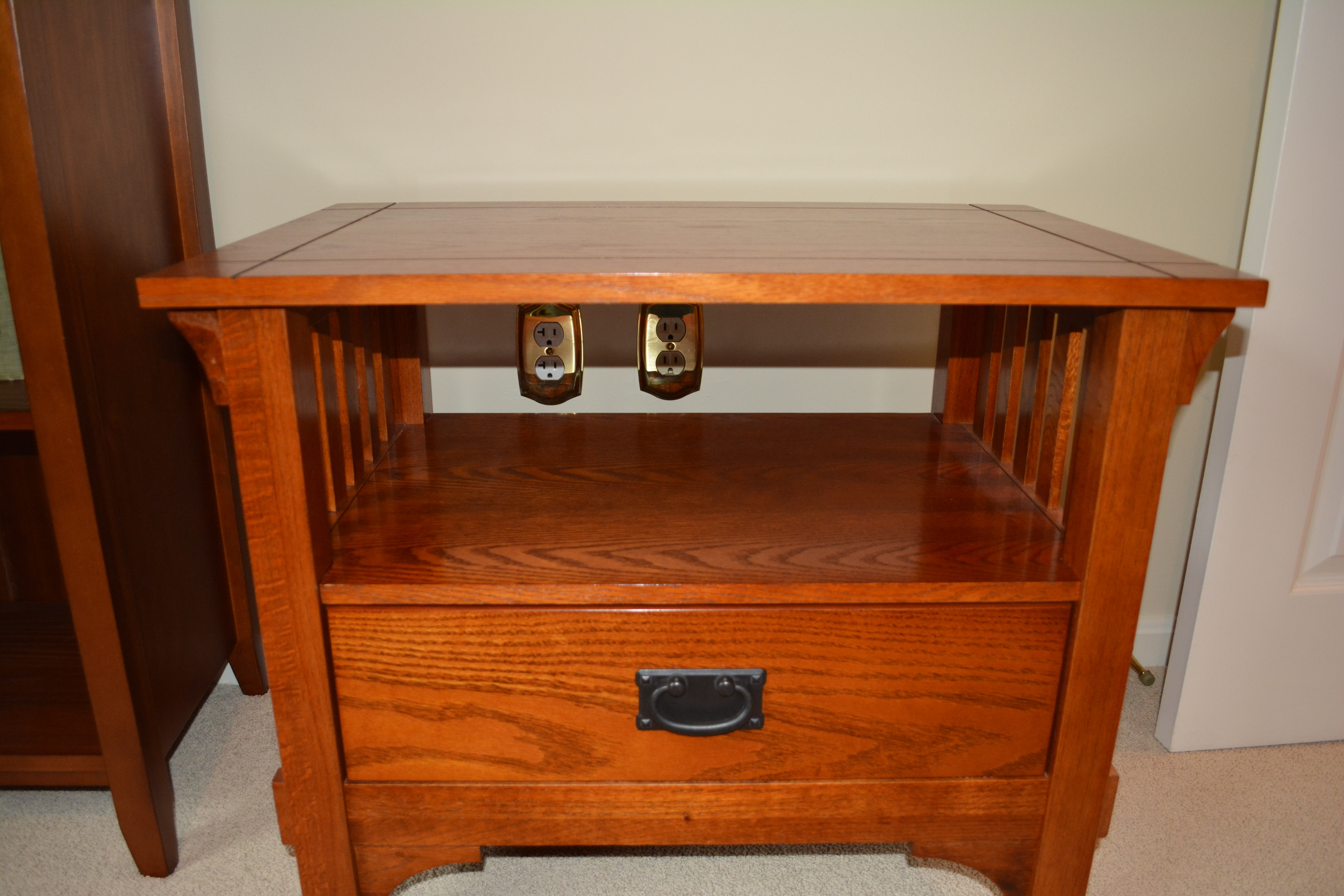 Contemporary Mission Style Side Table