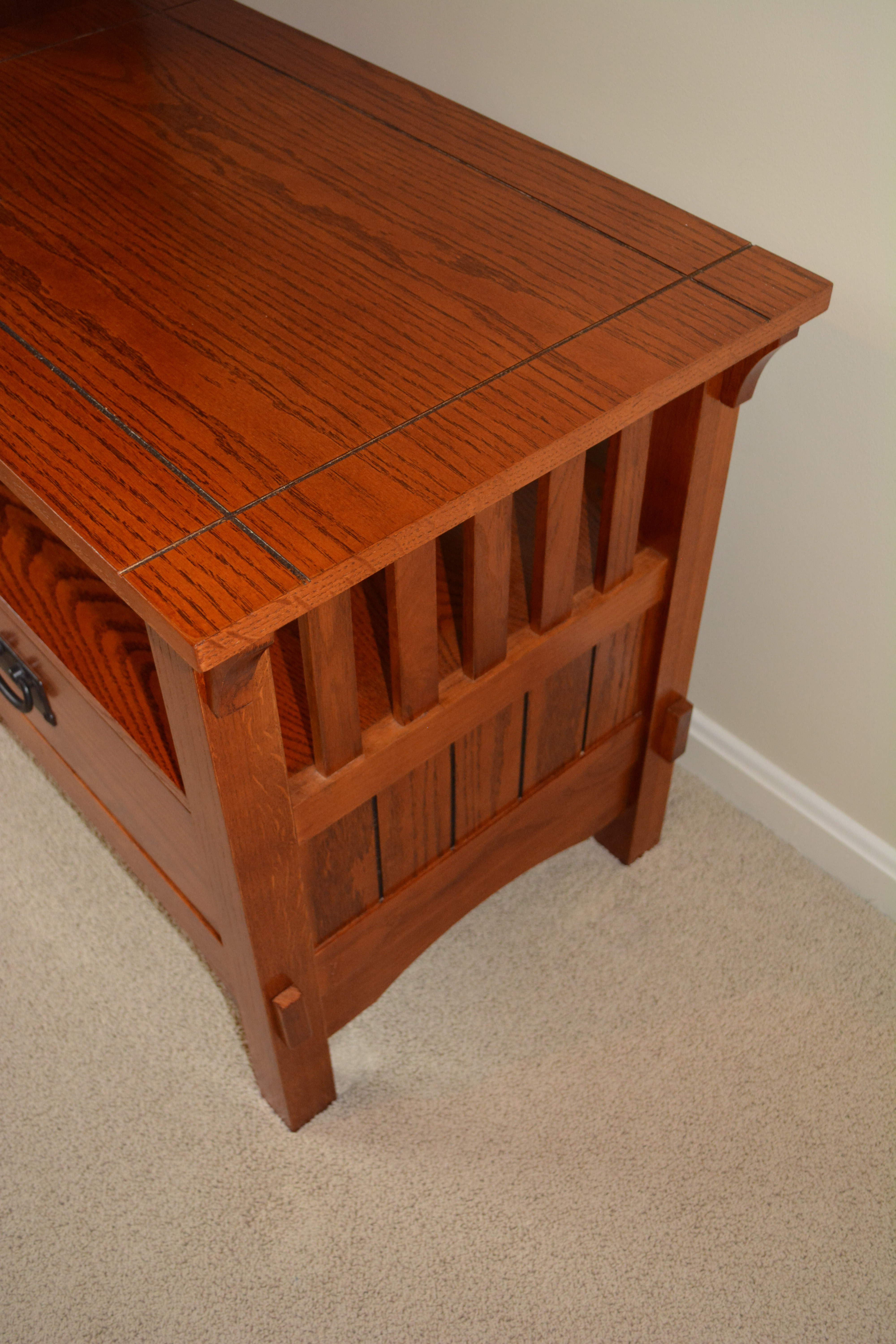 Contemporary Mission Style Side Table