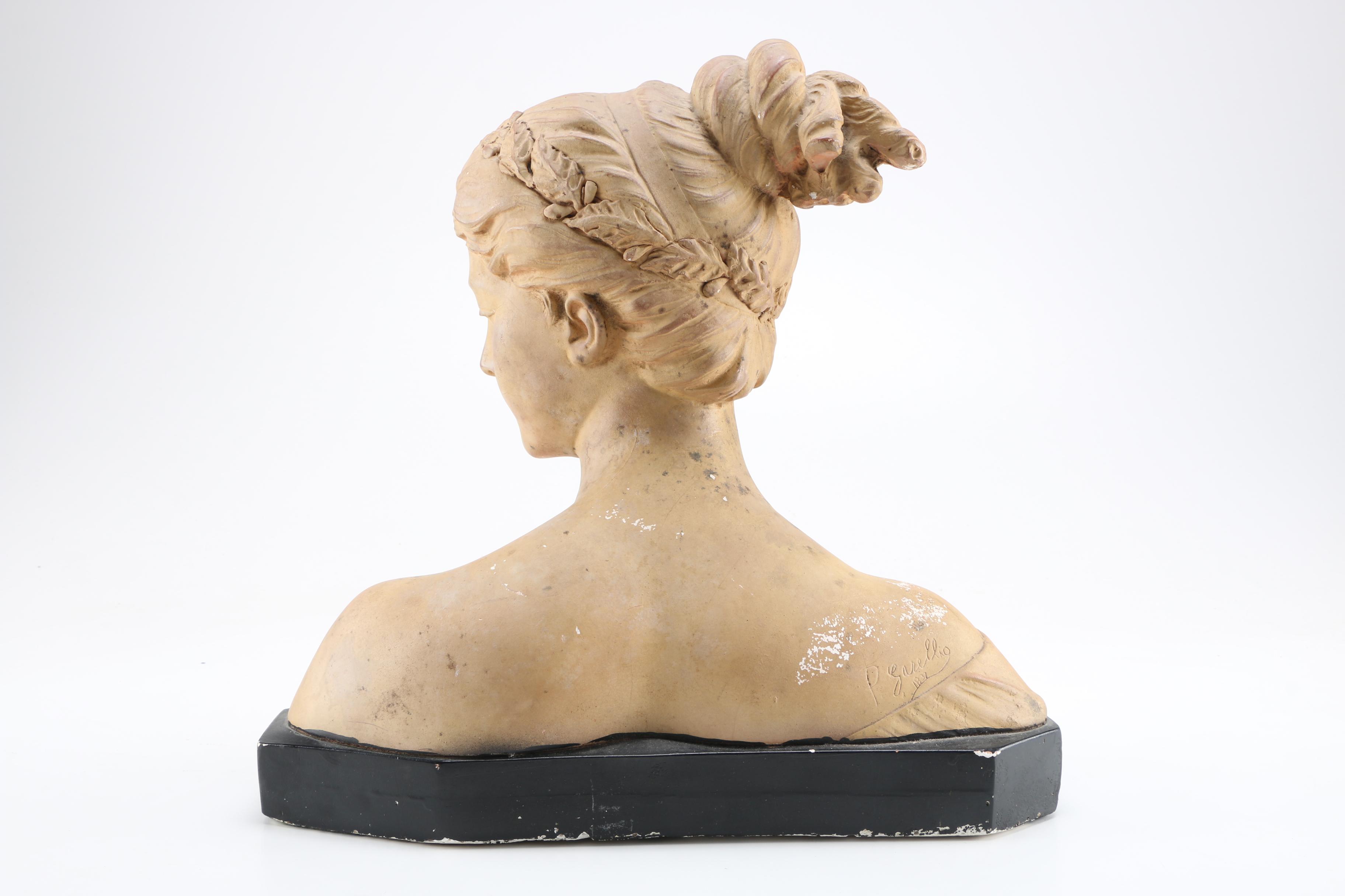 After Antonio Garella Plaster Reproduction "Poesie"