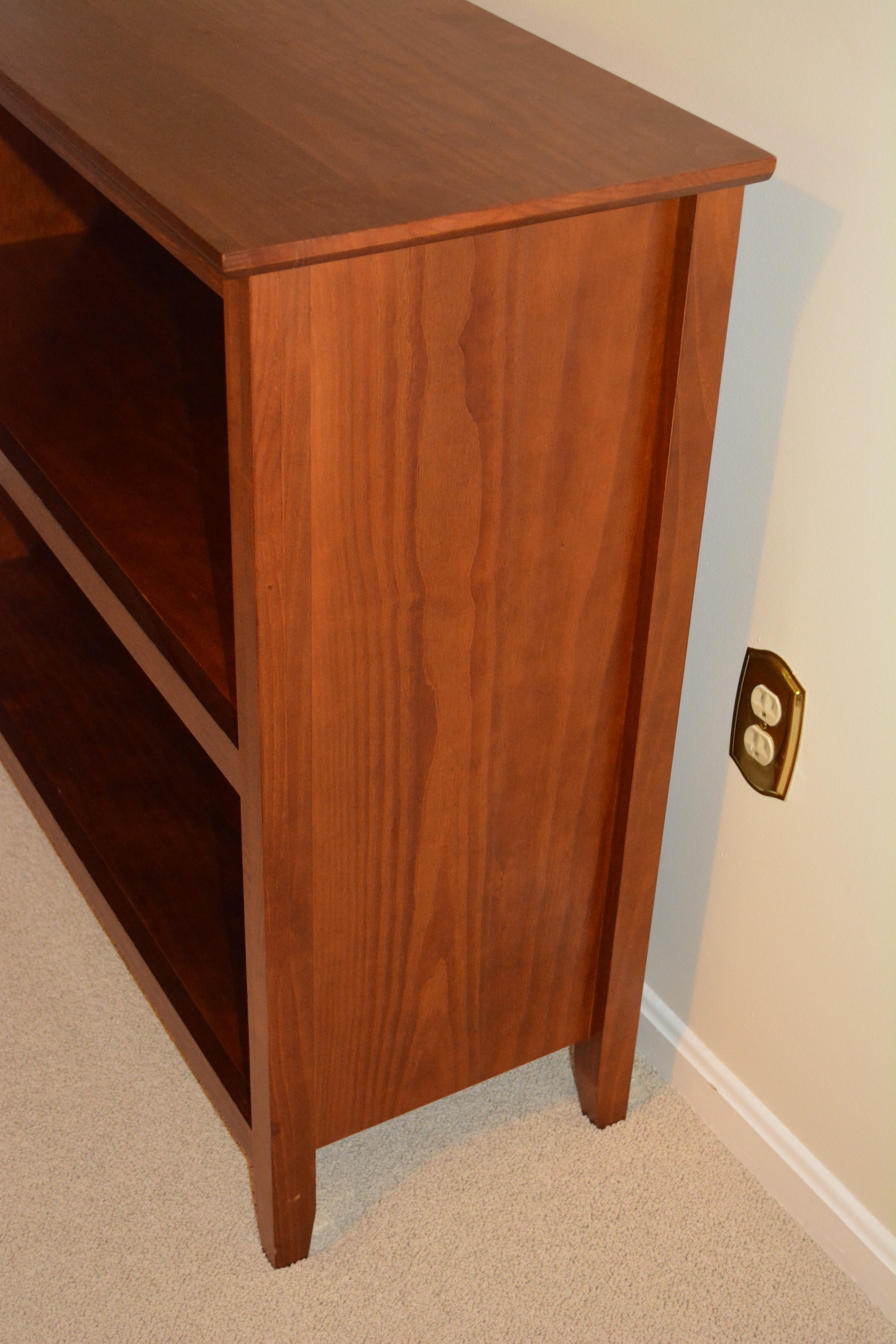 Contemporary Two-Shelf Bookcase