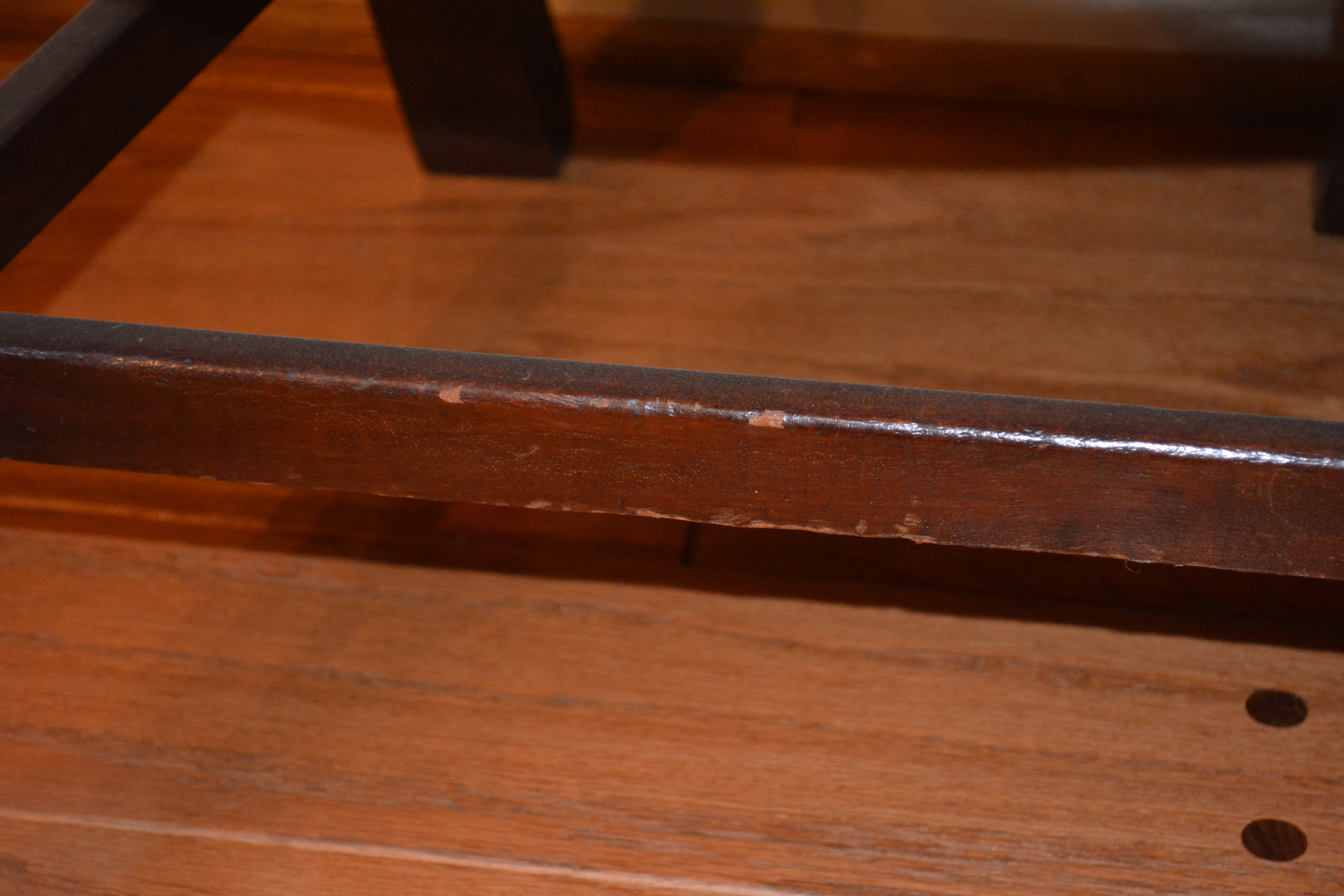 Vintage Hepplewhite Style Side Chairs With Leather Seats