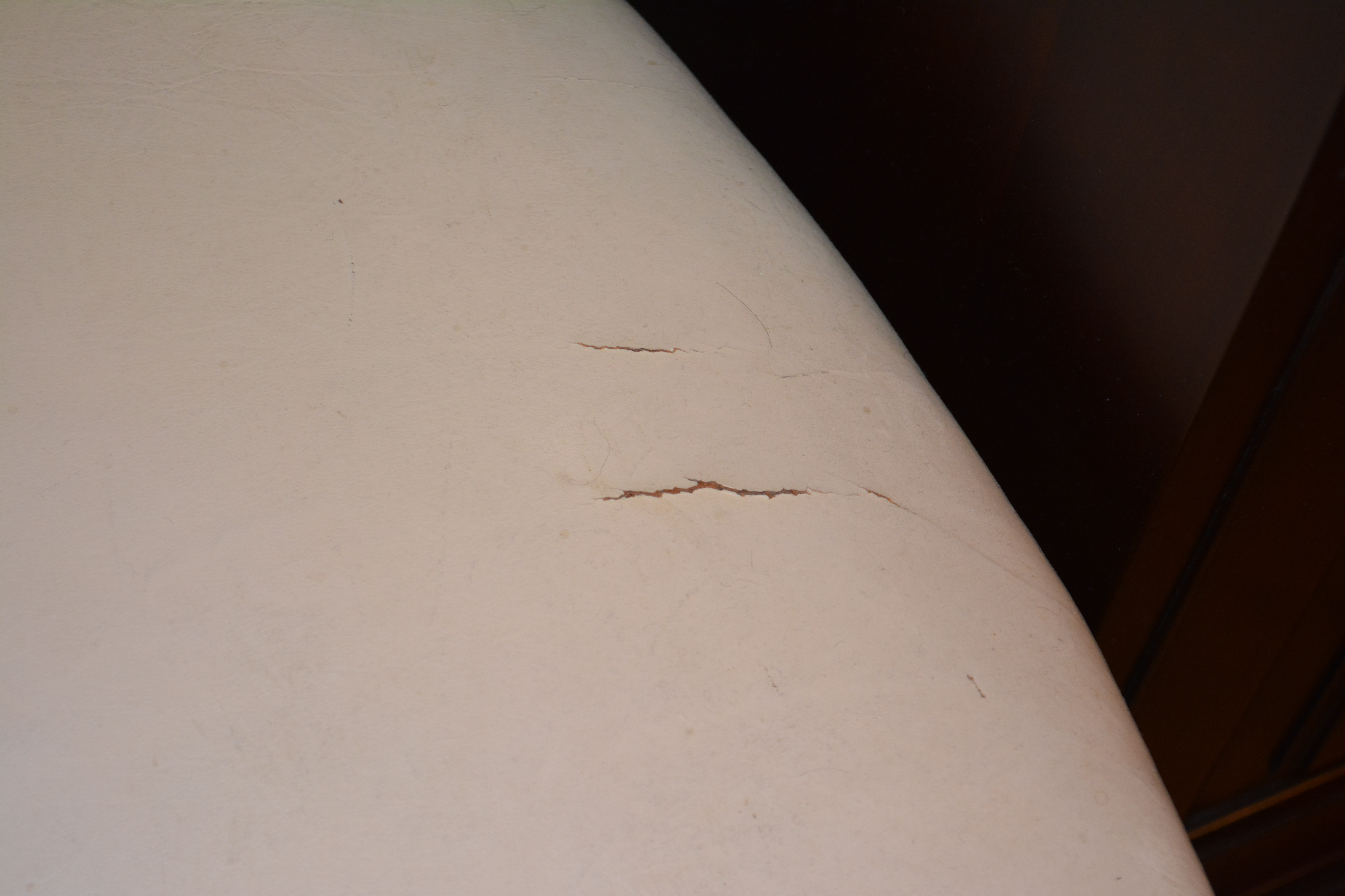 Vintage Hepplewhite Style Side Chairs With Leather Seats