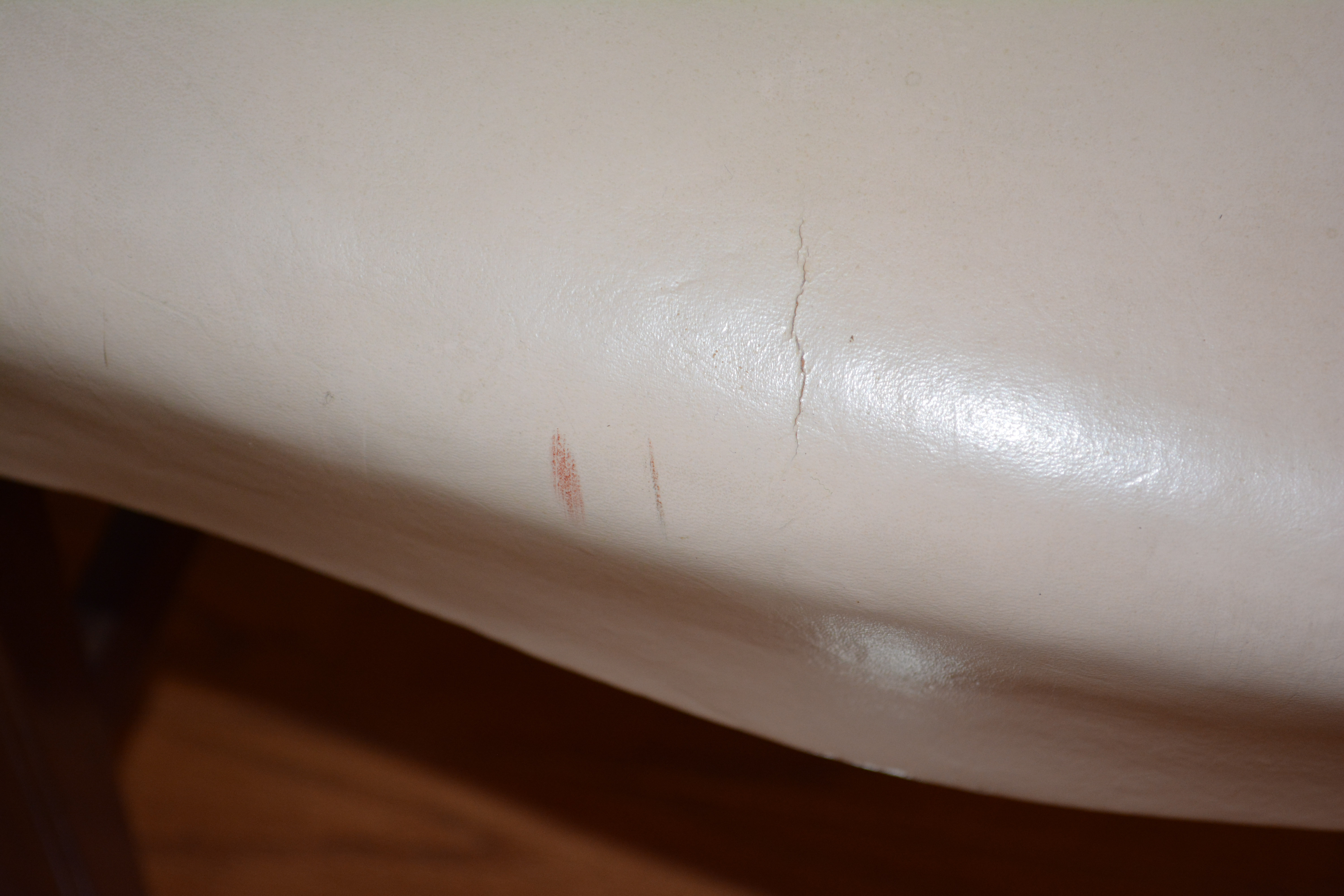 Vintage Hepplewhite Style Side Chairs With Leather Seats