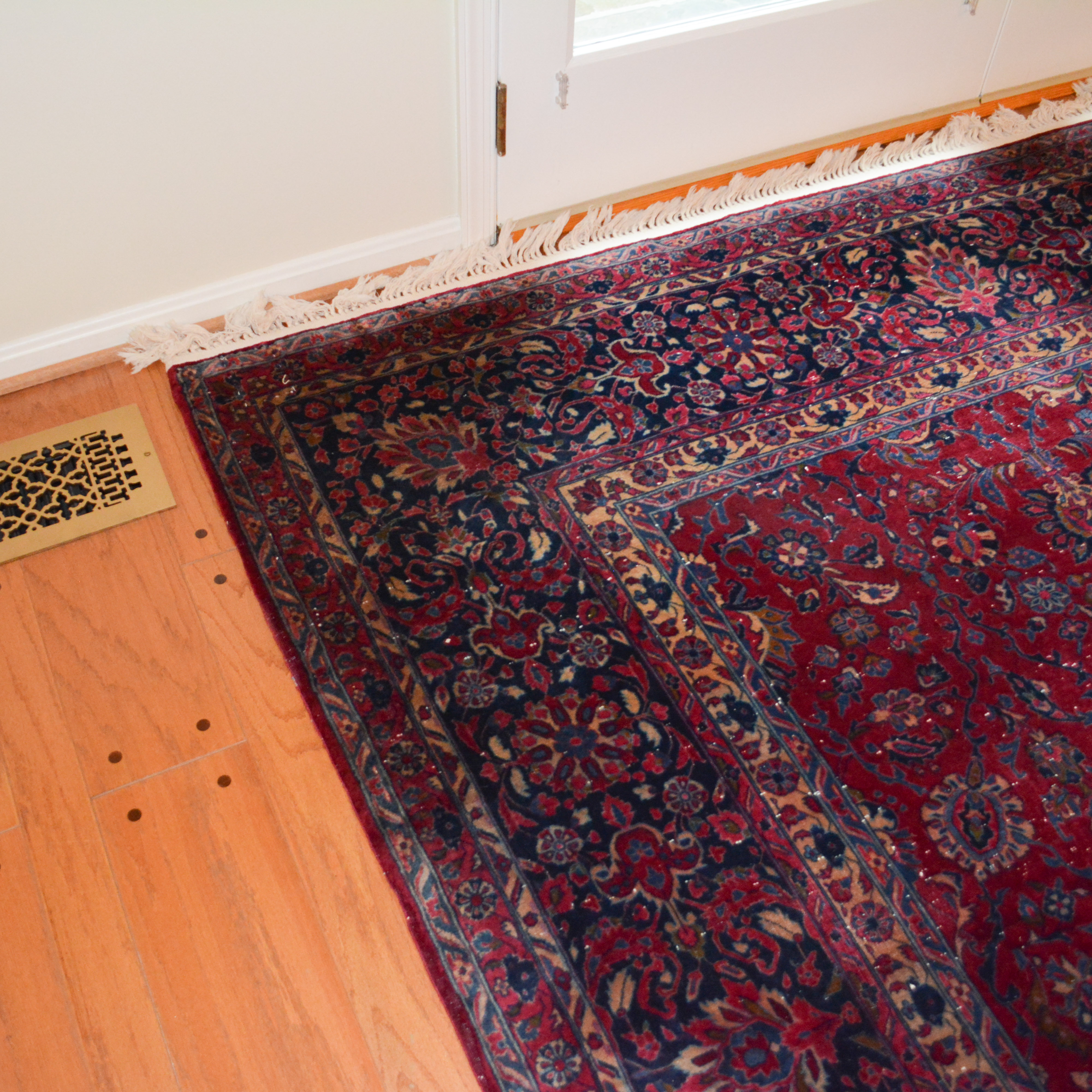 Semi-Antique Hand-Knotted Persian Area Rug