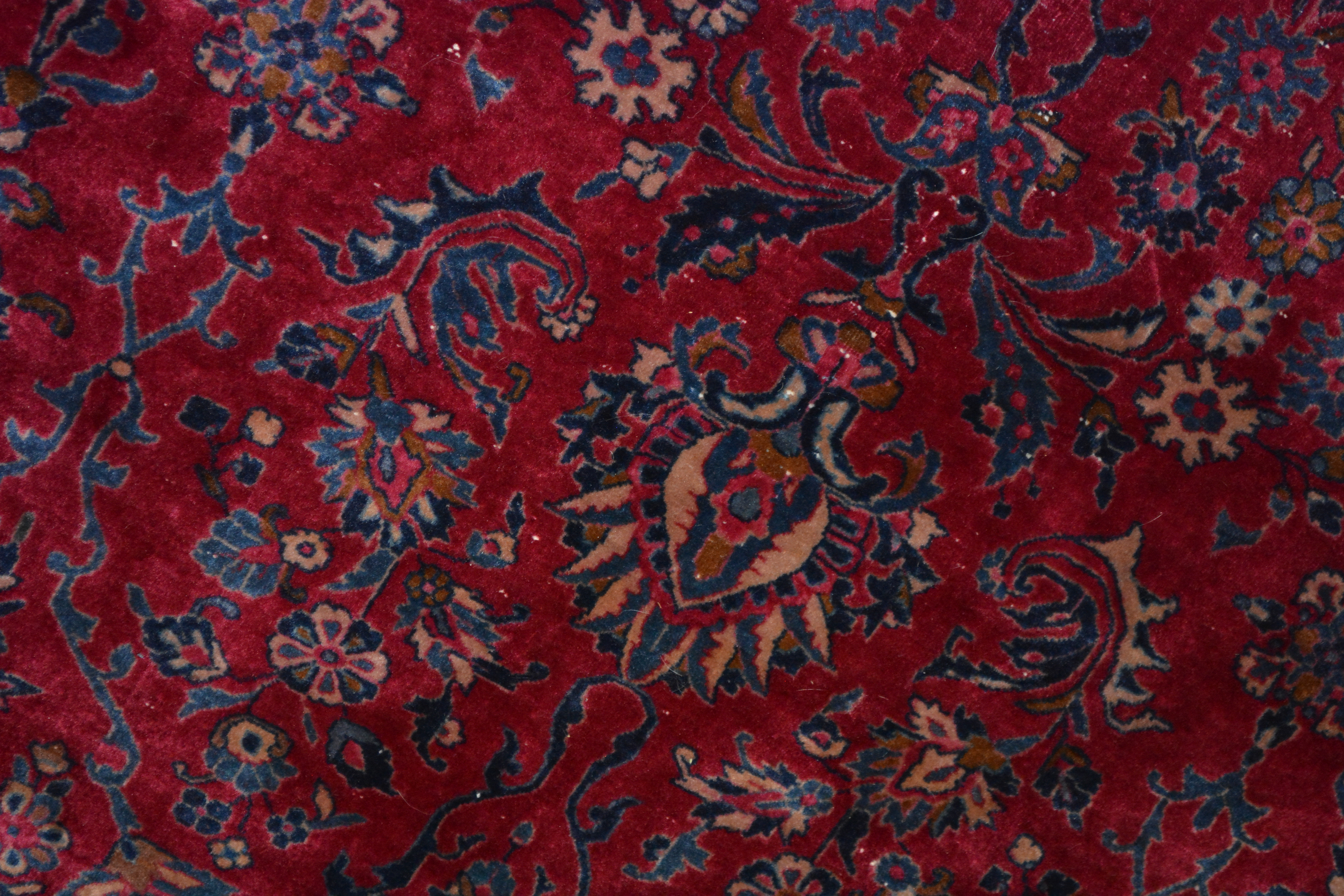 Semi-Antique Hand-Knotted Persian Area Rug