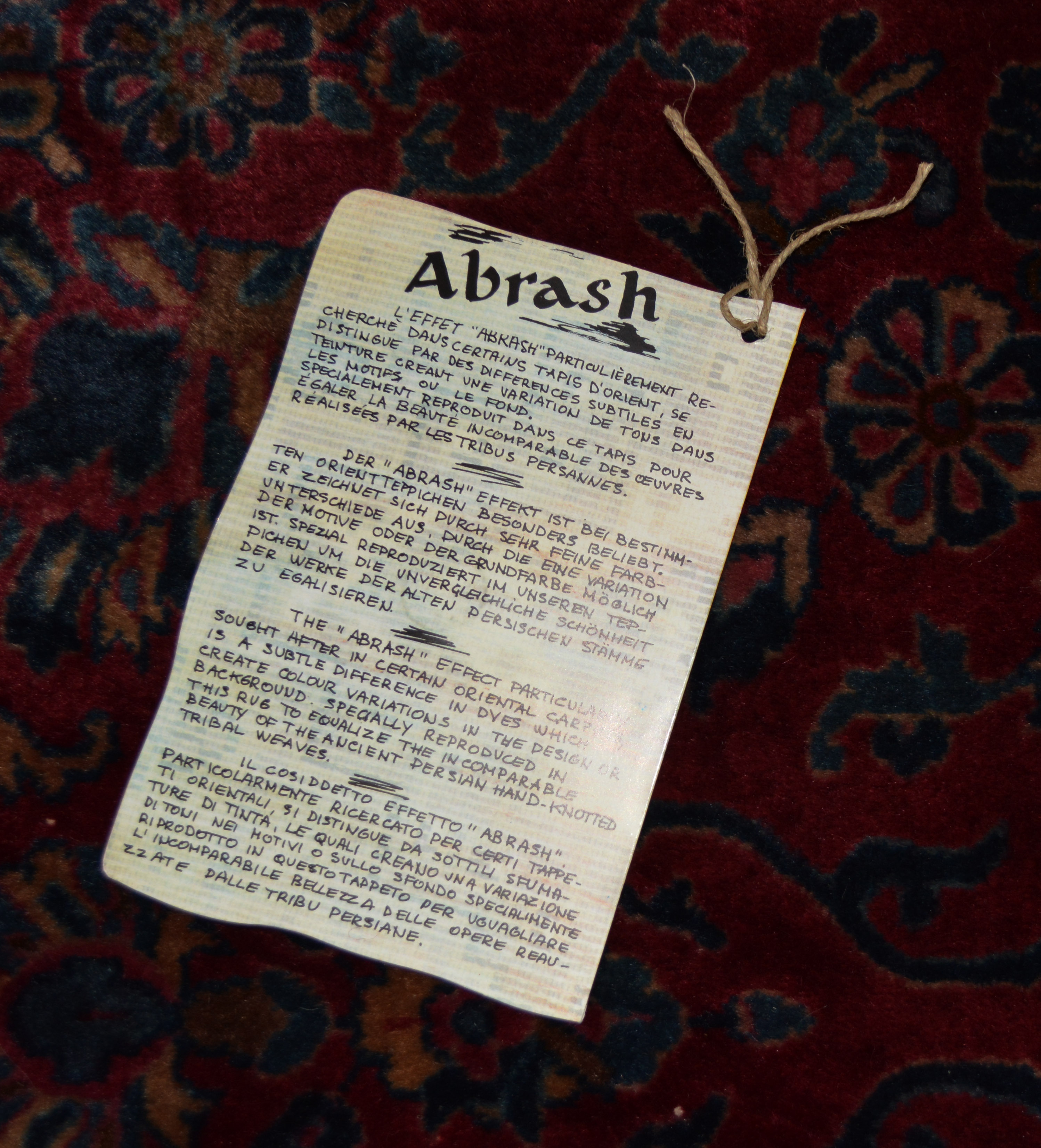 Semi-Antique Hand-Knotted Persian Area Rug