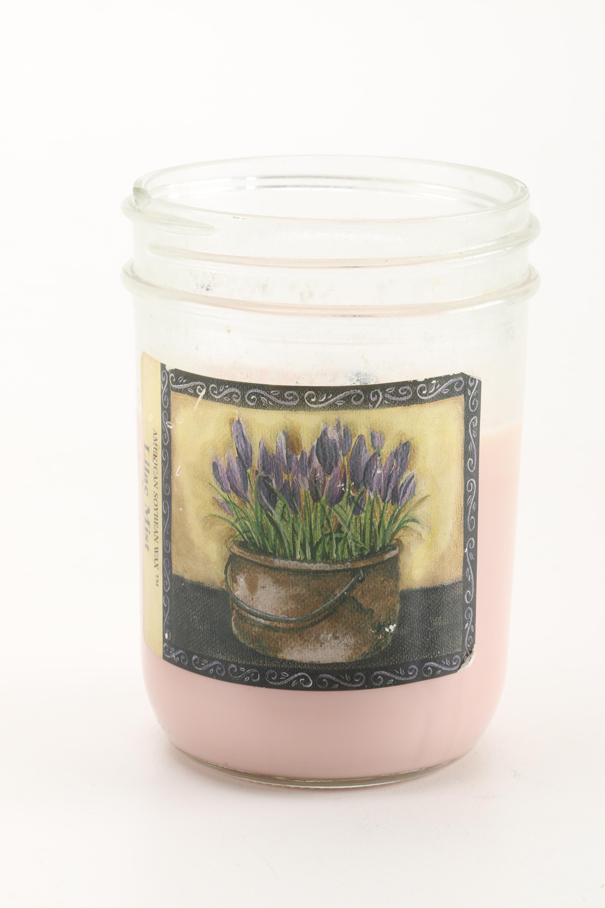 Collection of Candles and Candle Holders