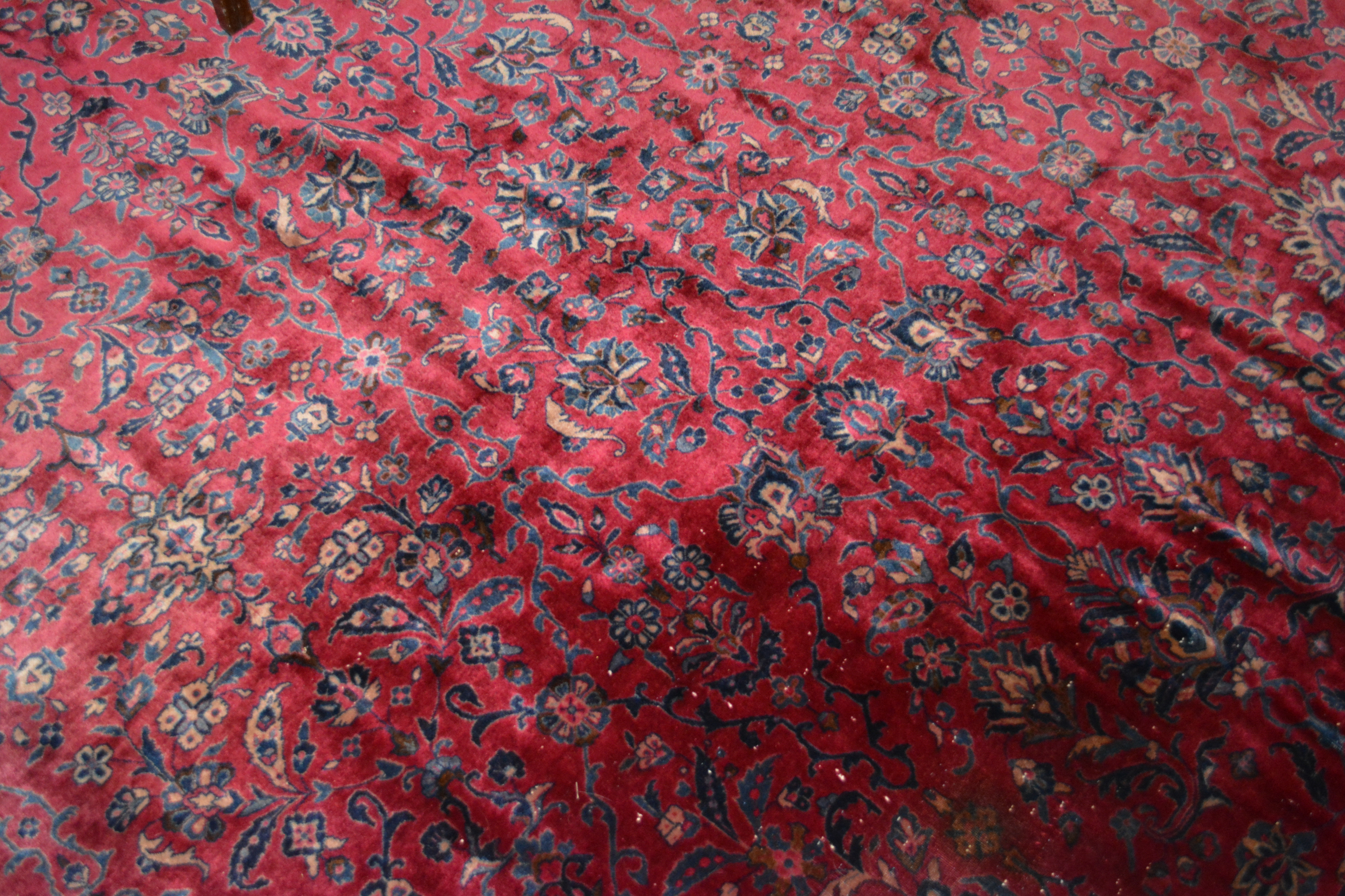 Semi-Antique Hand-Knotted Persian Area Rug