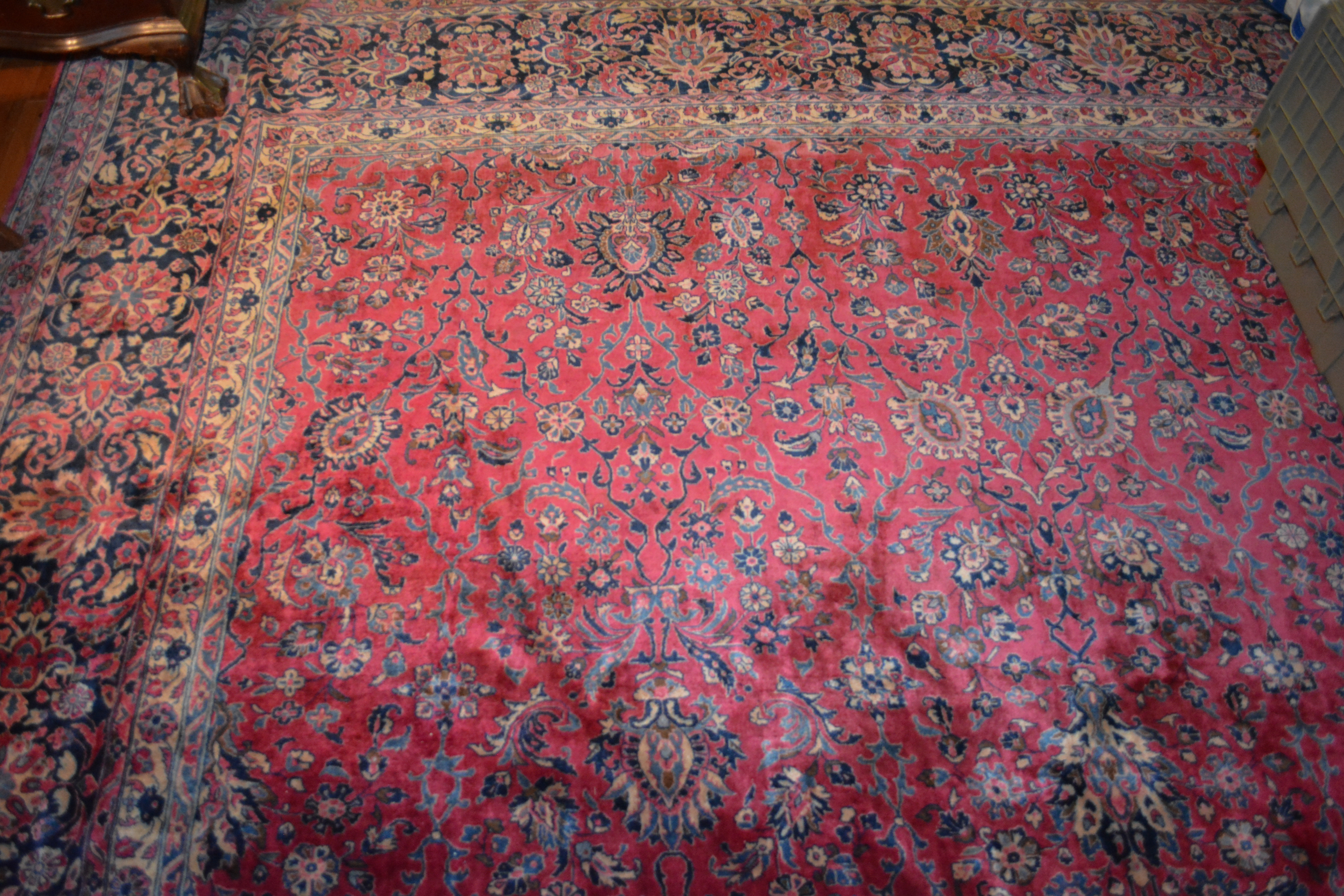 Semi-Antique Hand-Knotted Persian Area Rug