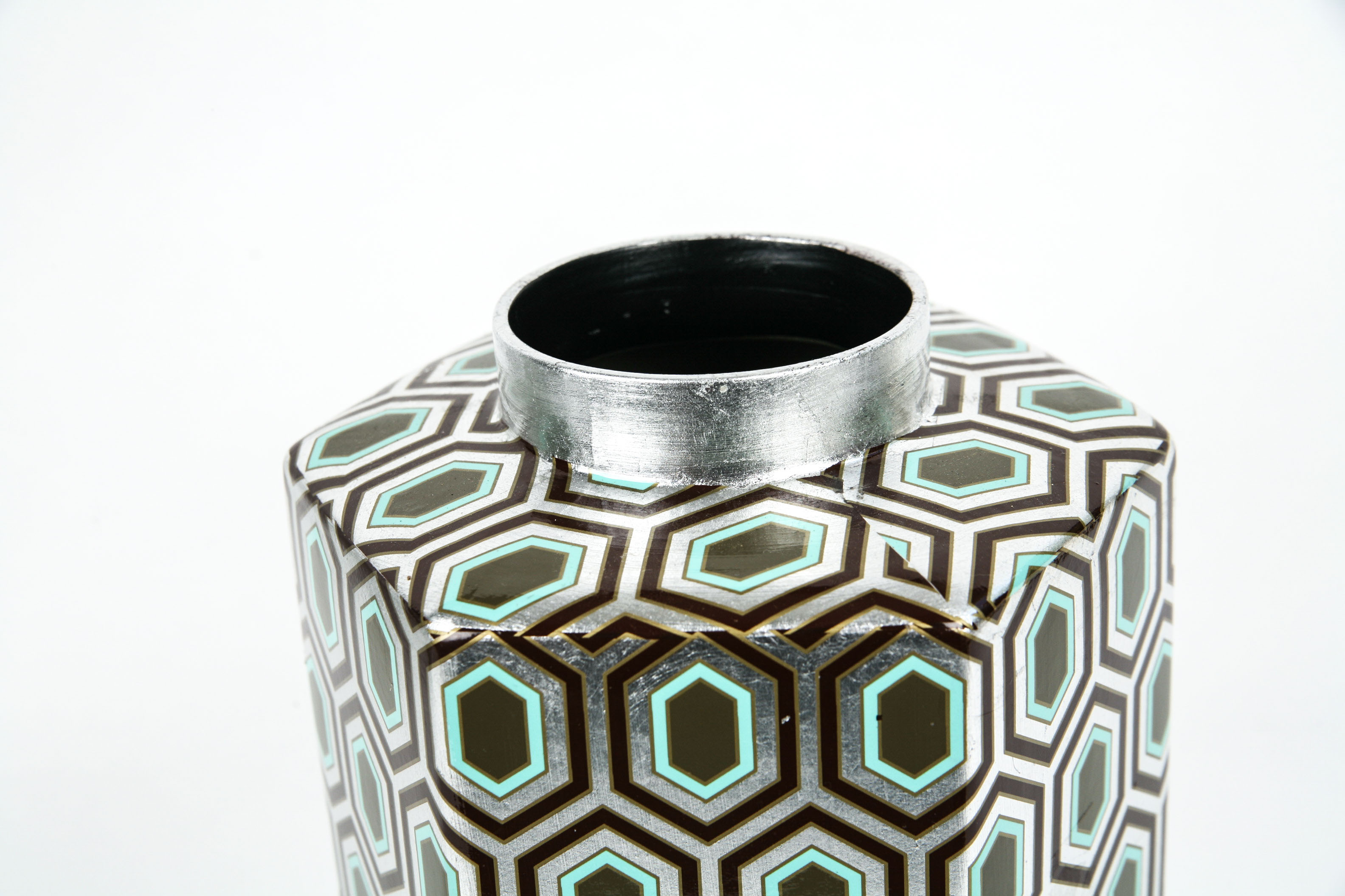 Pair of Ceramic Ginger Jars by Three Hands Corp