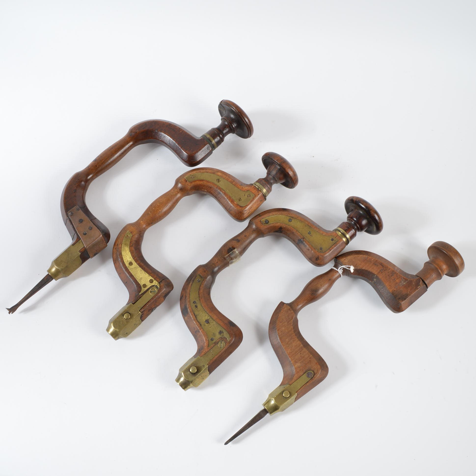 Antique Wooden Hand Drills