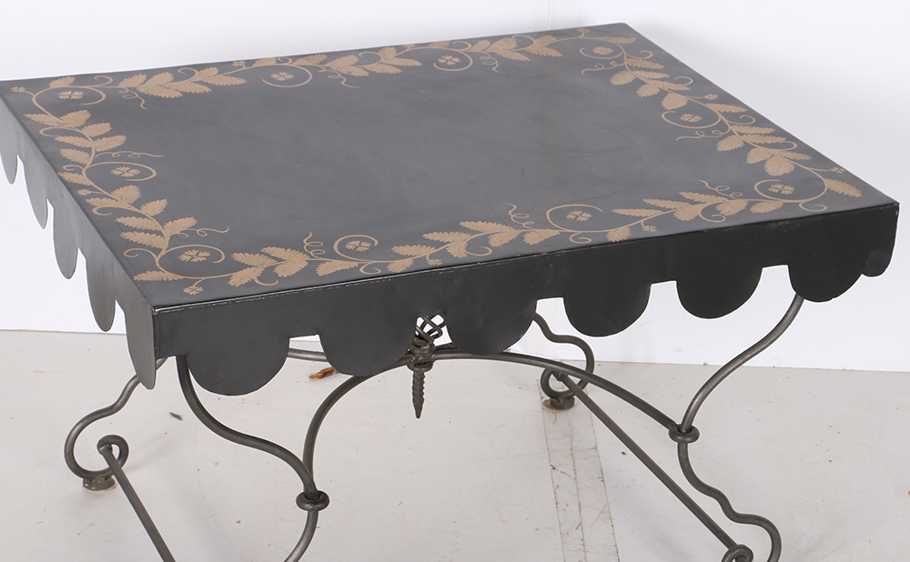 Painted Metal Table