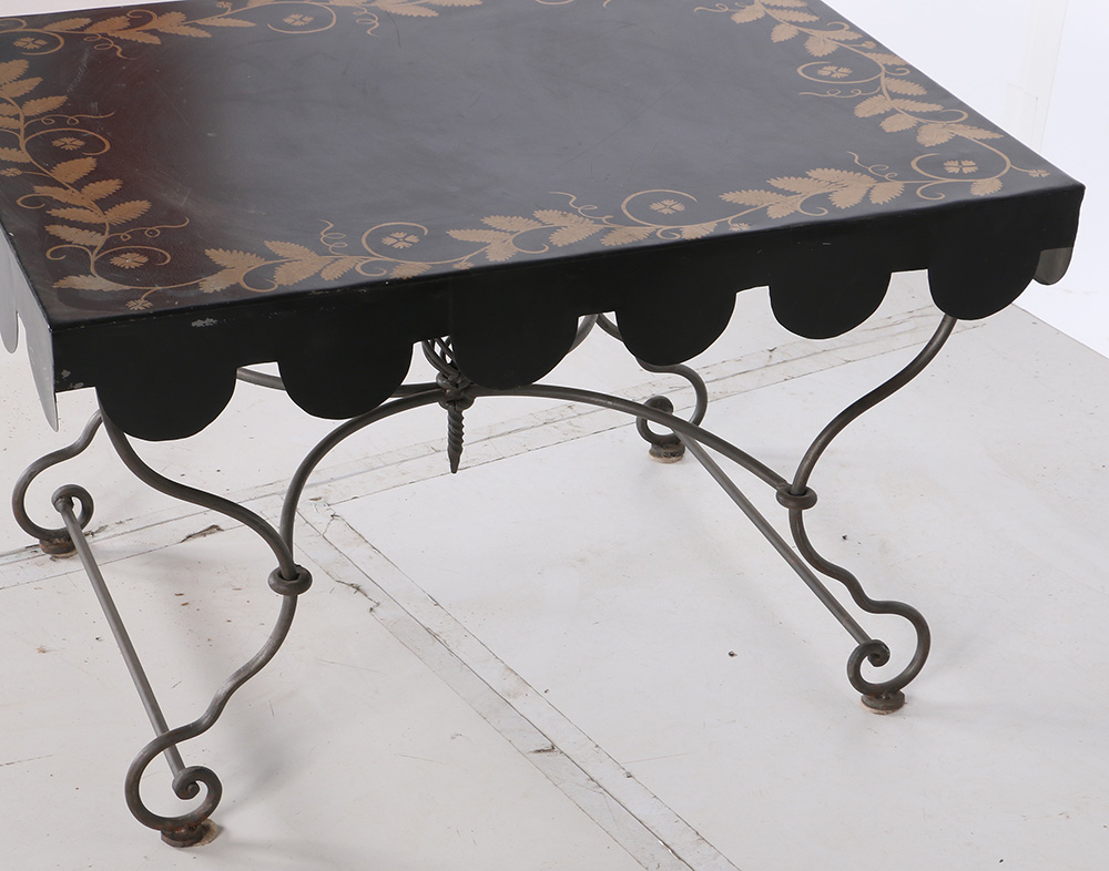 Painted Metal Table