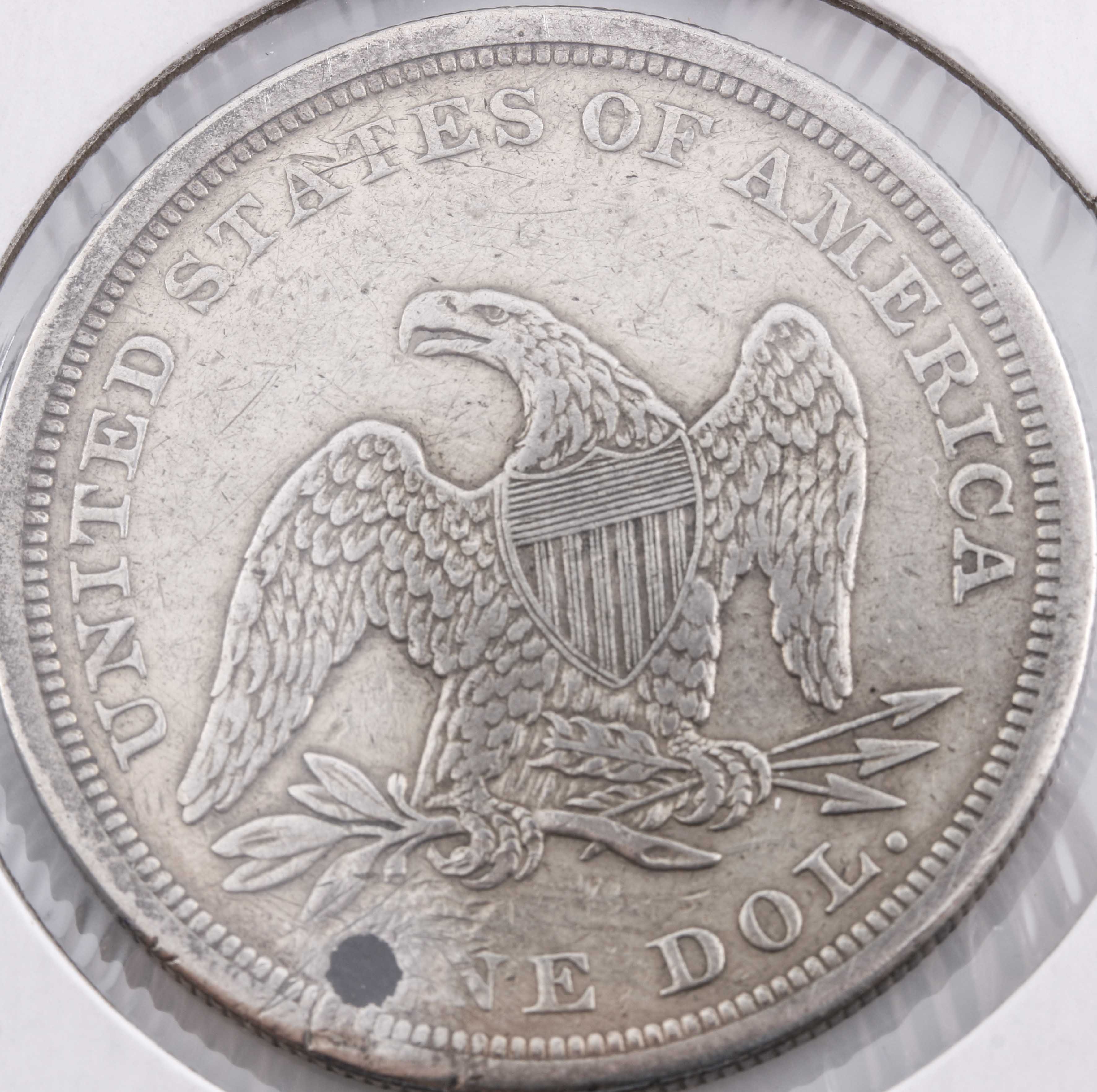 1865 Seated Liberty Silver Dollar
