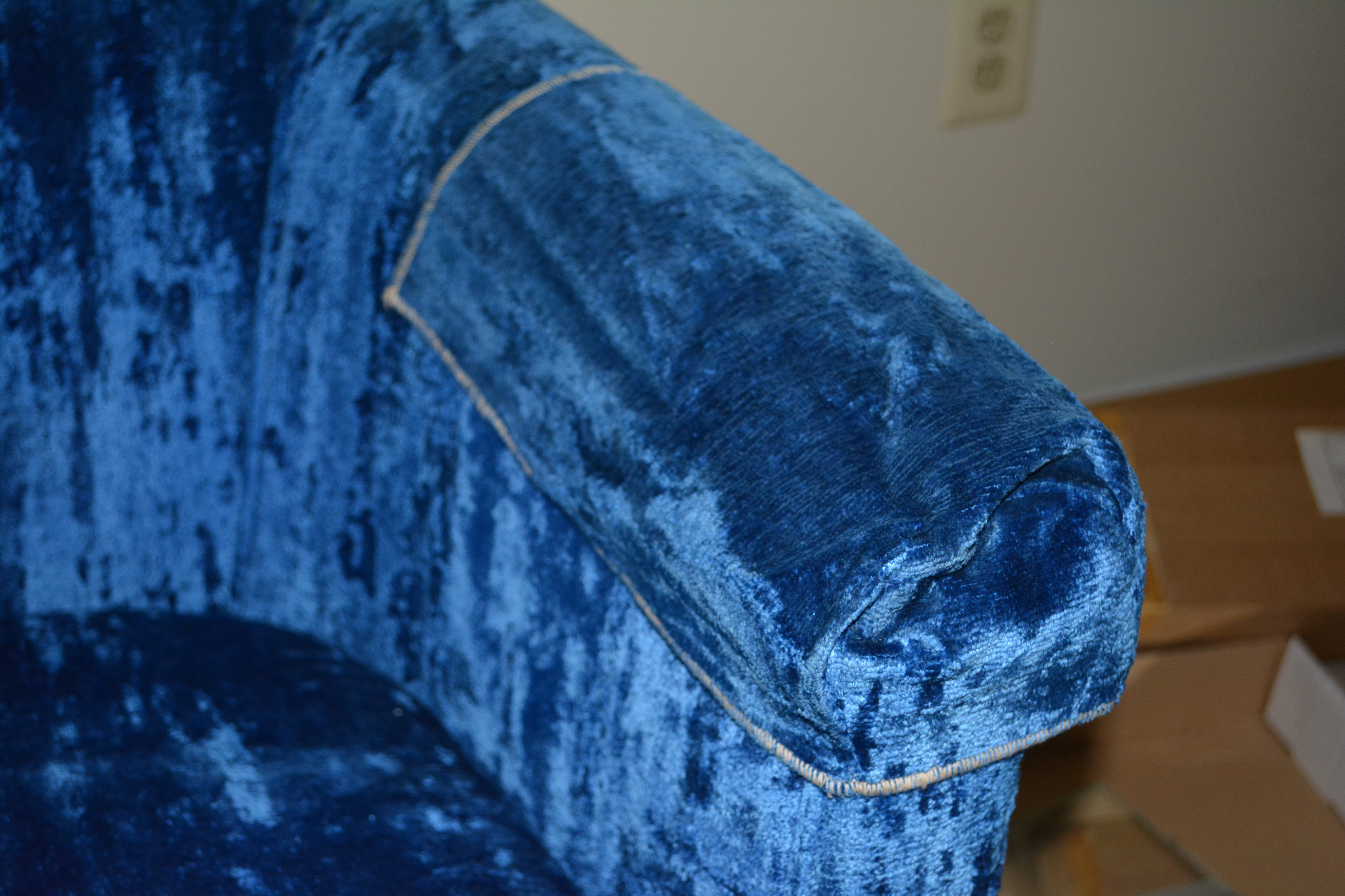 Vintage Upholstered Barrel Back Arm Chair