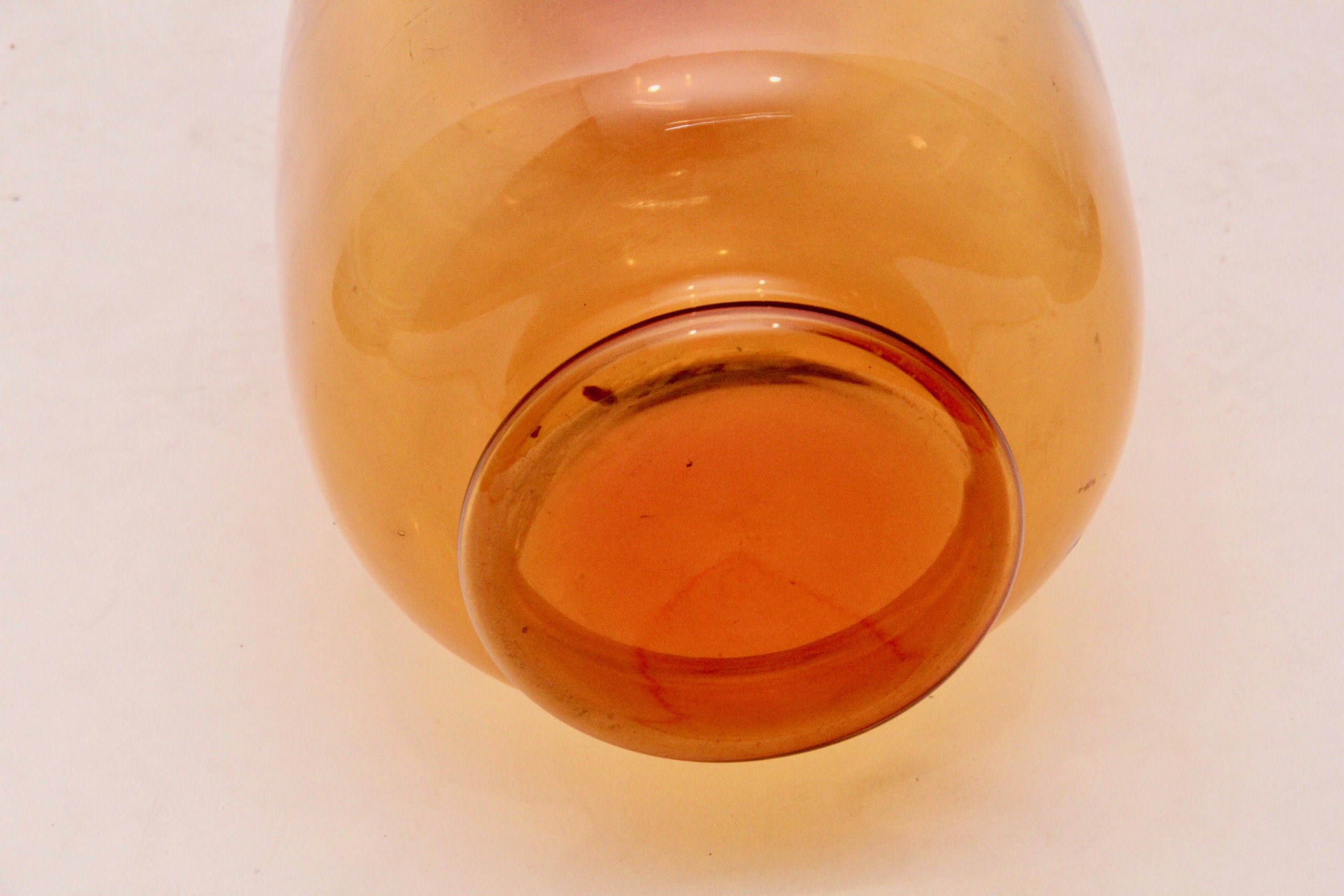 Amberina Glass Vase