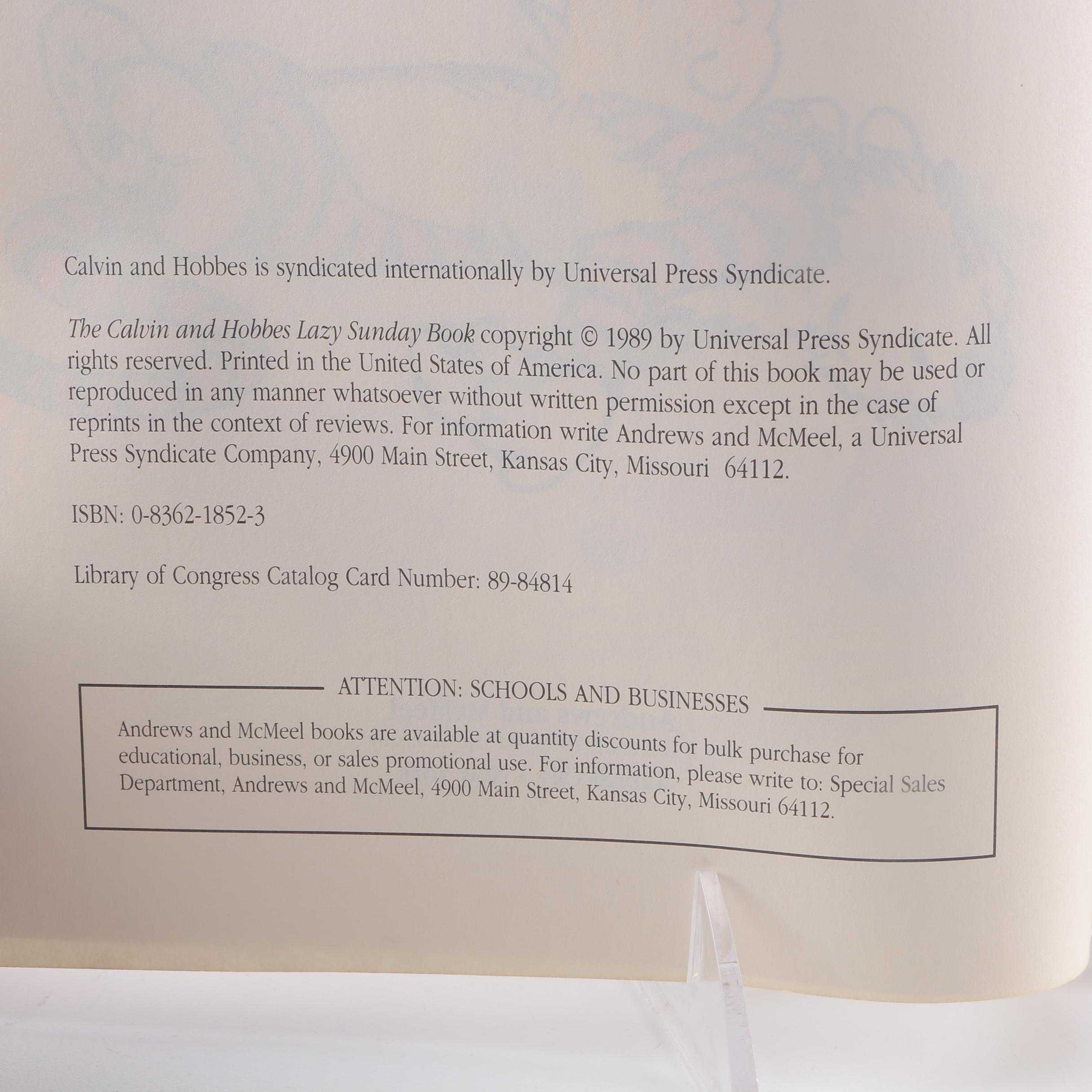 Calvin and Hobbes Books