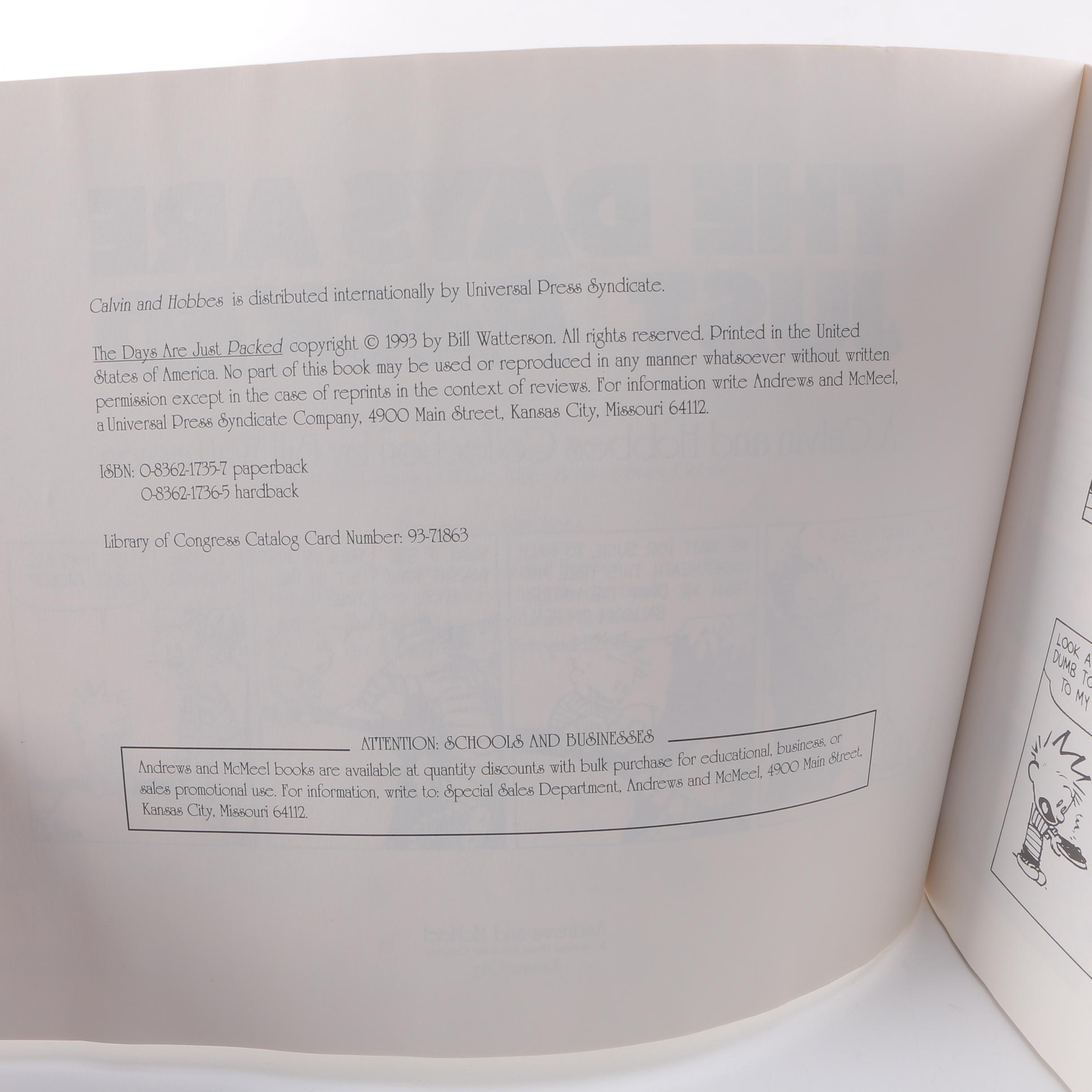 Calvin and Hobbes Books