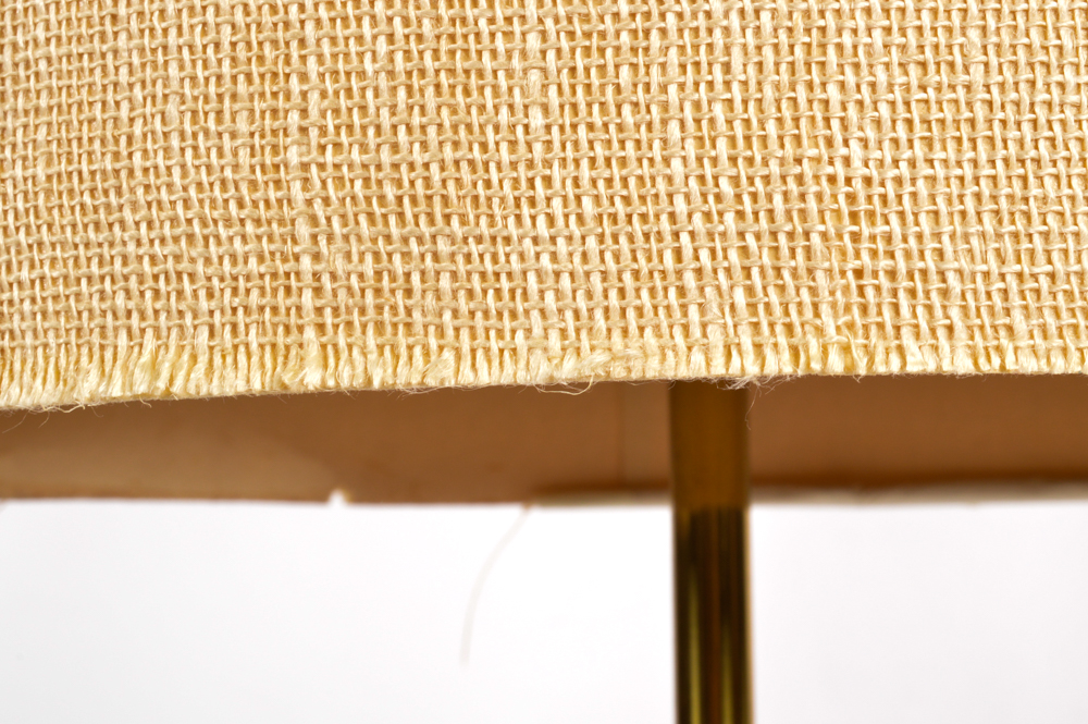 Mid Century Modern Teak and Brass Table Lamps