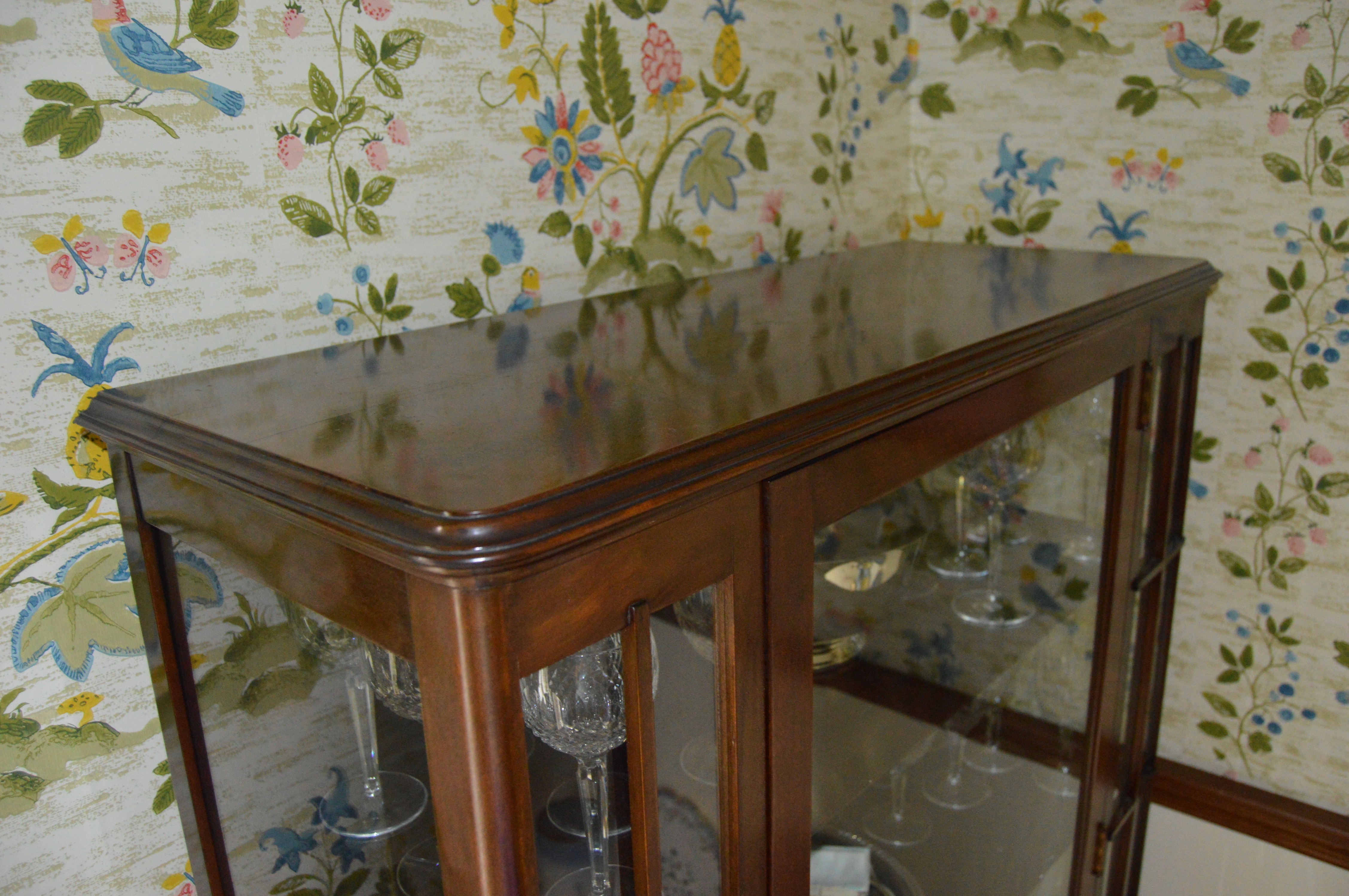 Vintage Queen Anne Style China Cabinet