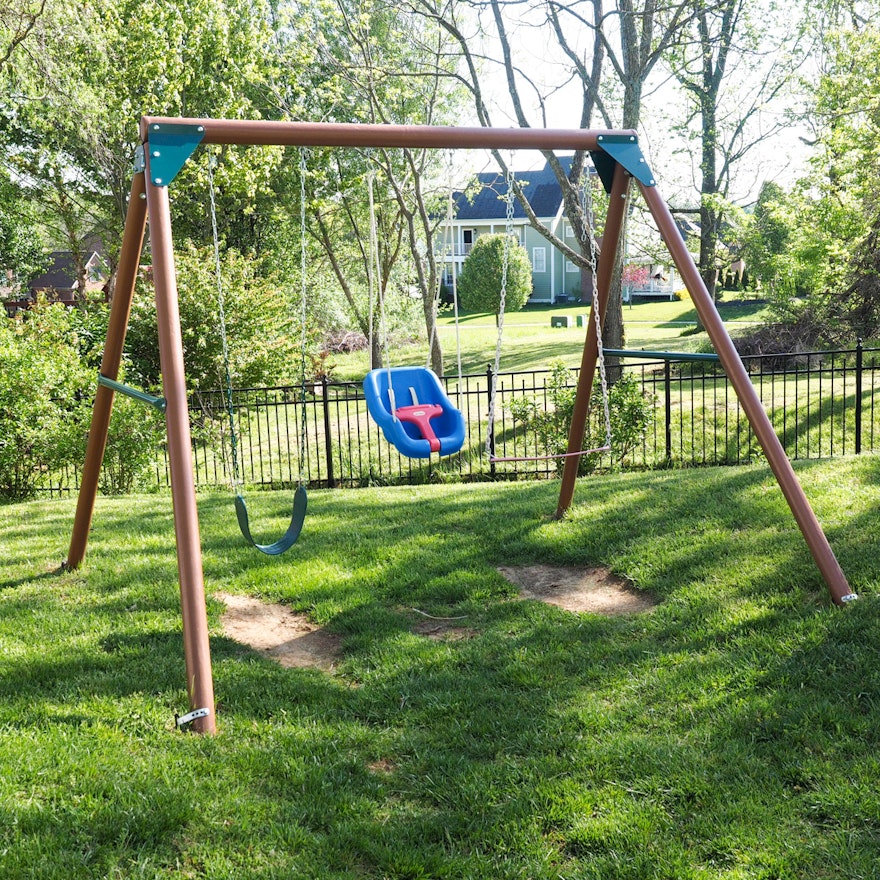 Children's A-Frame Swing Set
