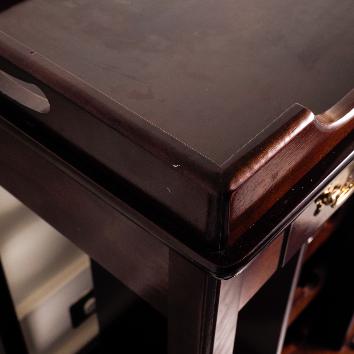 Vintage Tray Top Bar Cart