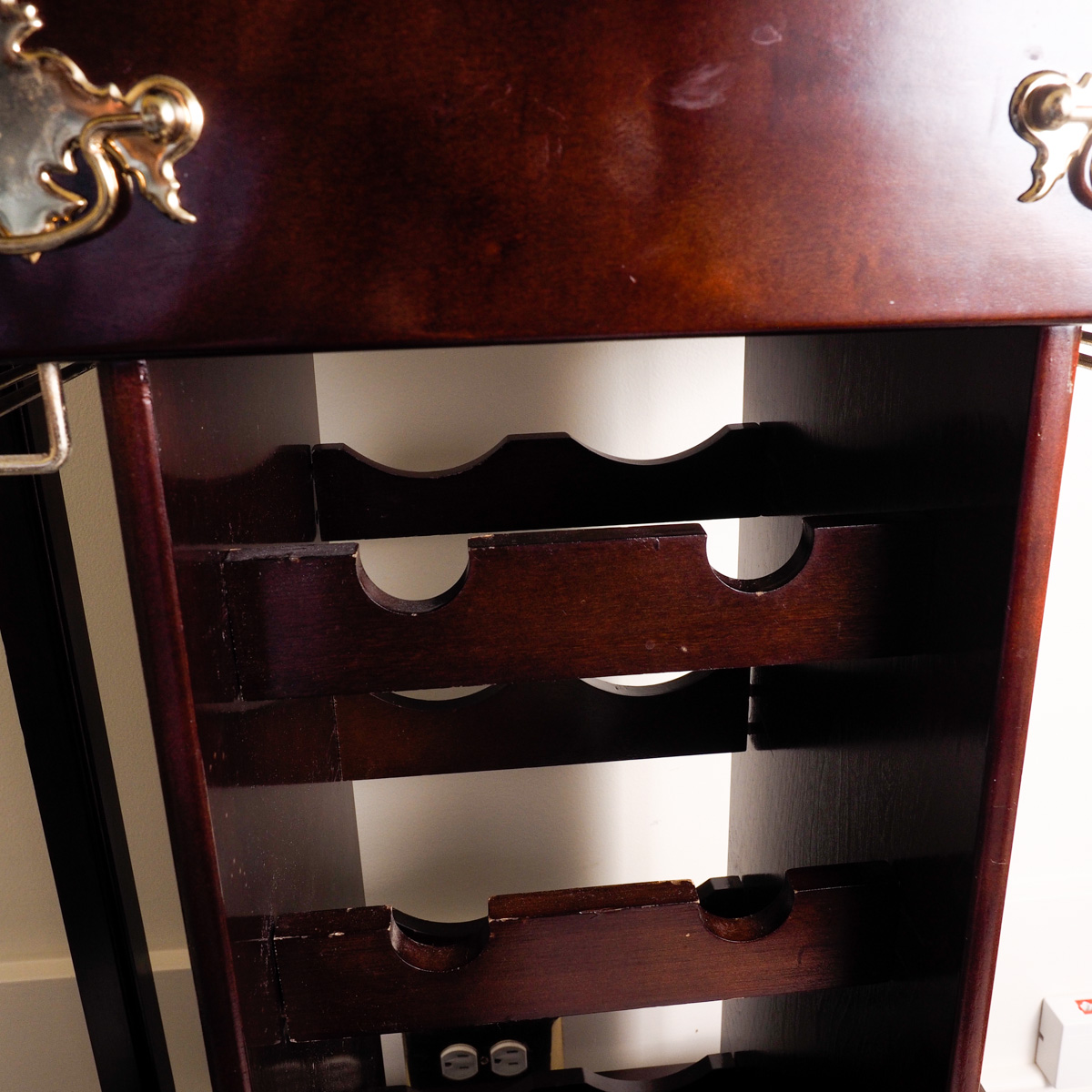 Vintage Tray Top Bar Cart