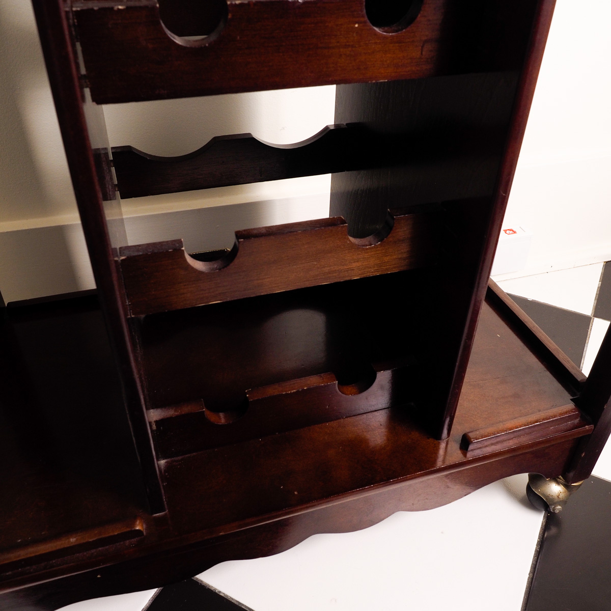 Vintage Tray Top Bar Cart