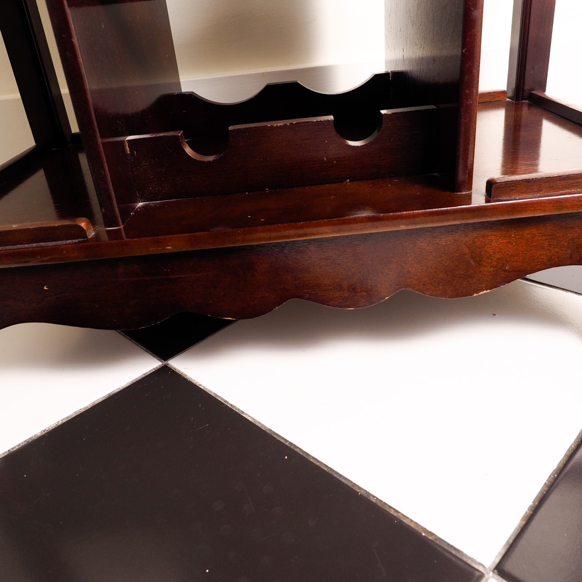 Vintage Tray Top Bar Cart