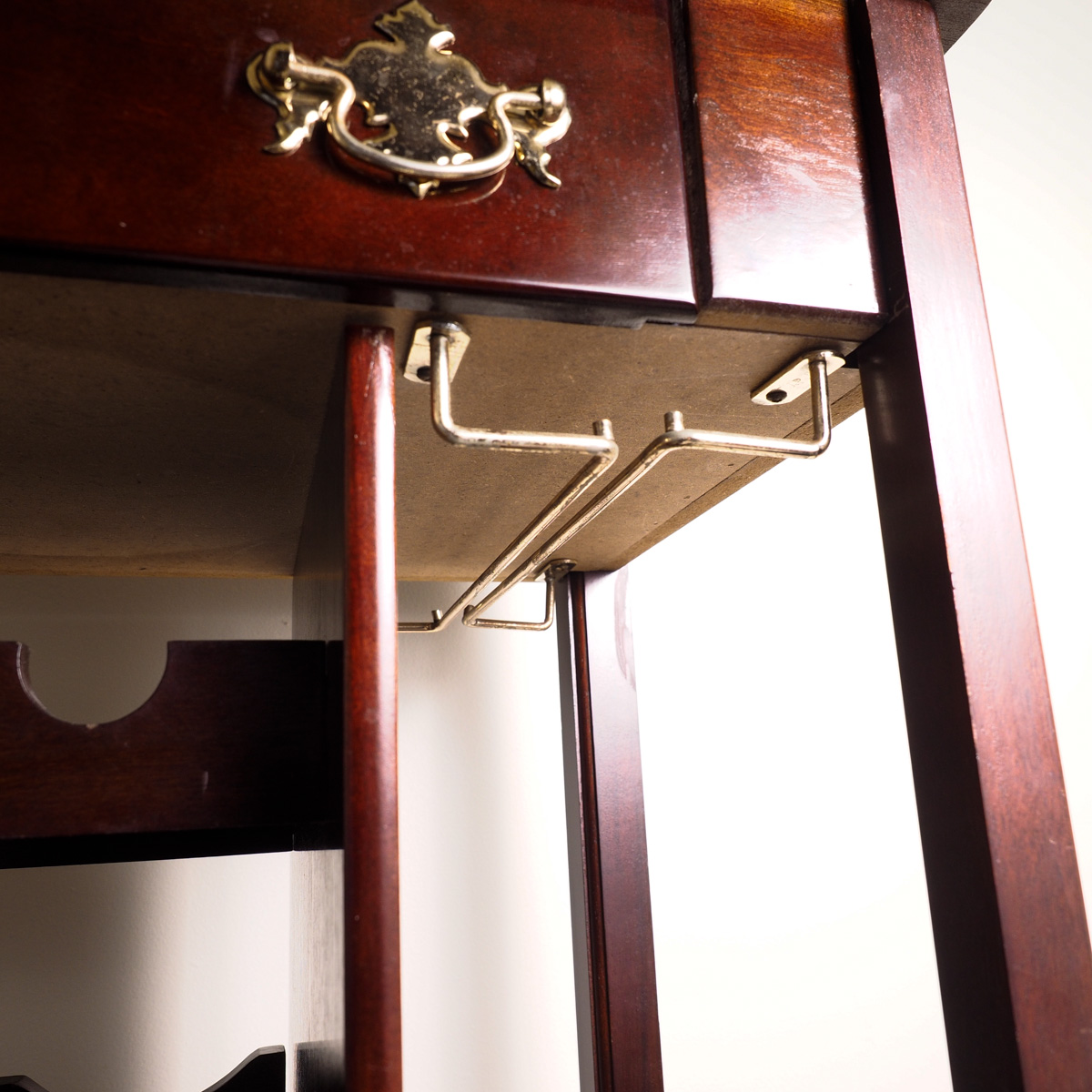 Vintage Tray Top Bar Cart