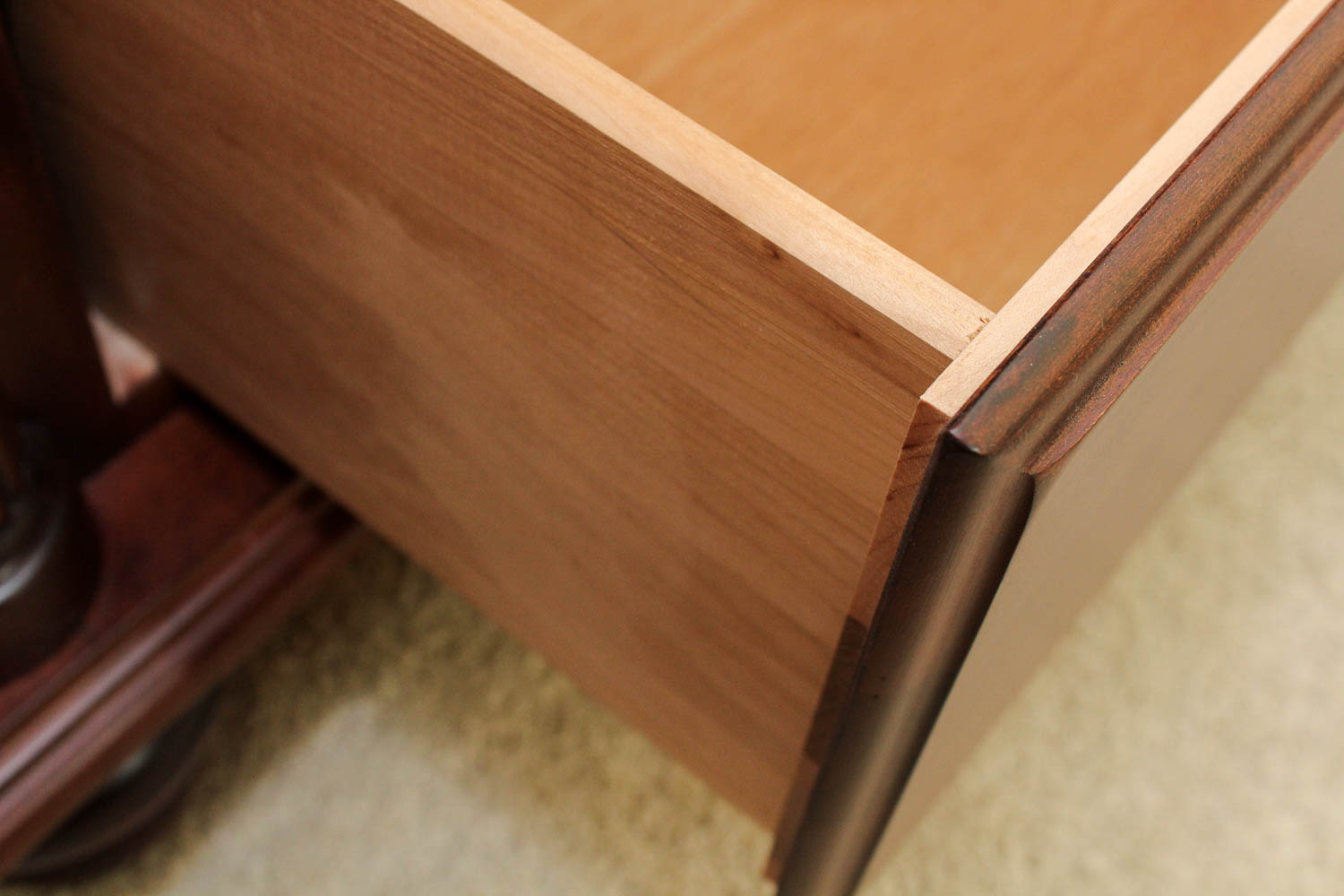 Mobel Furniture Solid Wood Nightstand