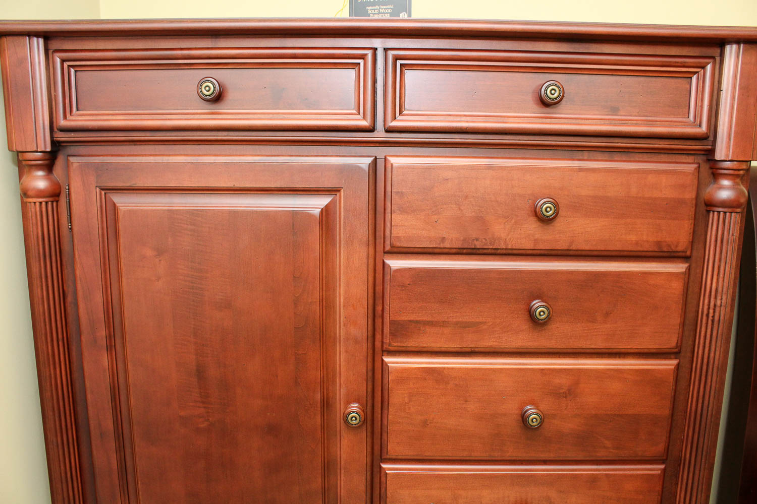 Mobel Furniture Solid Wood Dresser