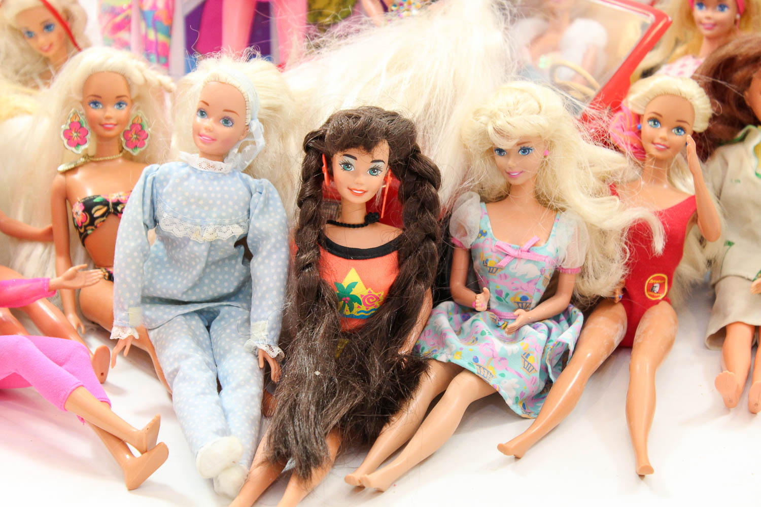 Vast Assortment of Vintage Barbie Collection, Car and Closet