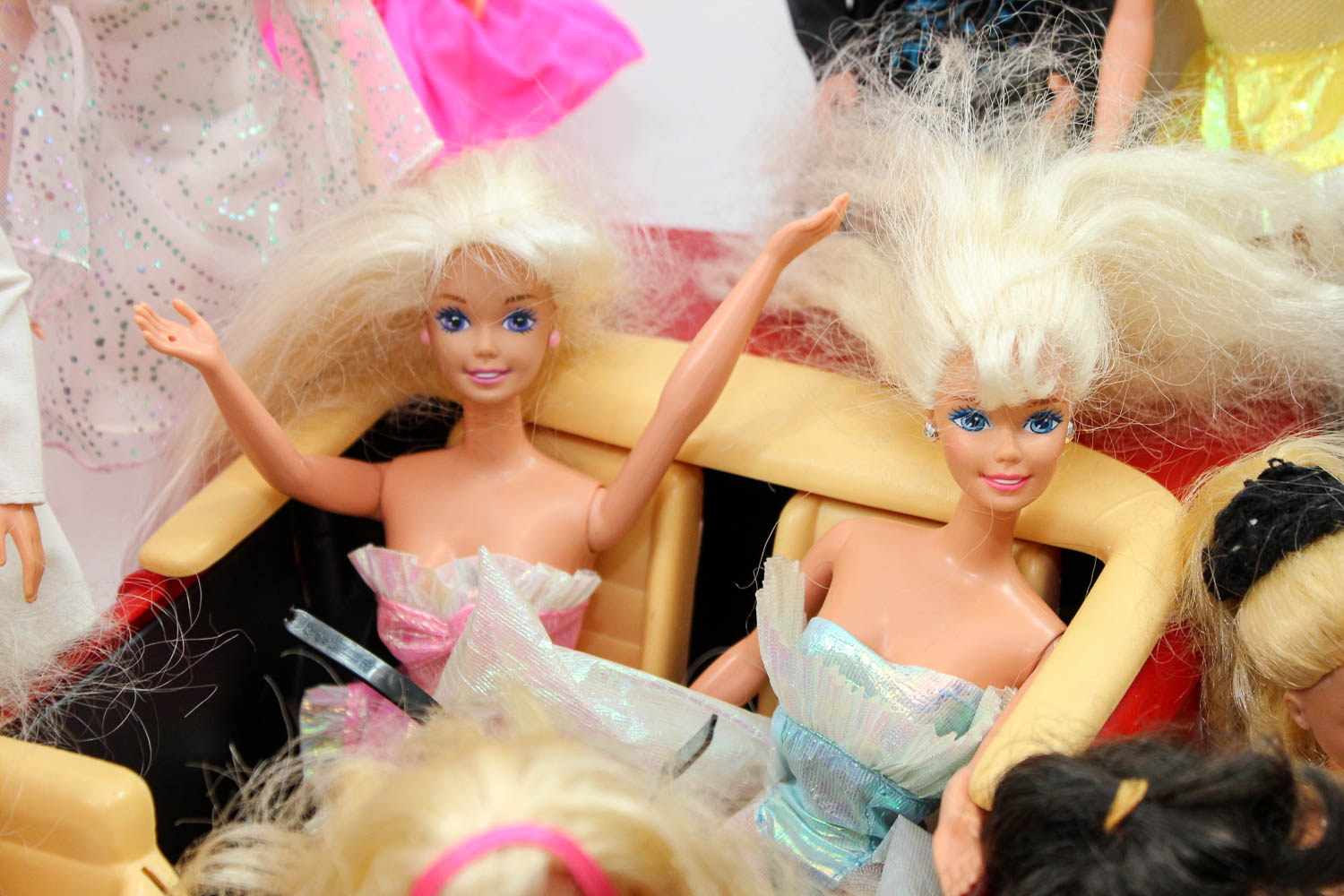 Vast Assortment of Vintage Barbie Collection, Car and Closet