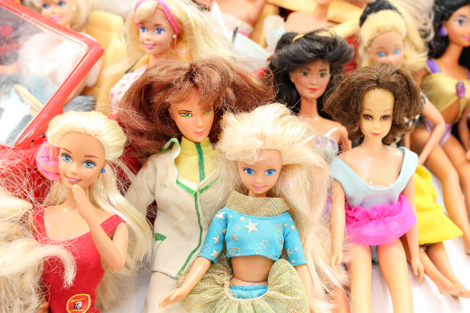 Vast Assortment of Vintage Barbie Collection, Car and Closet