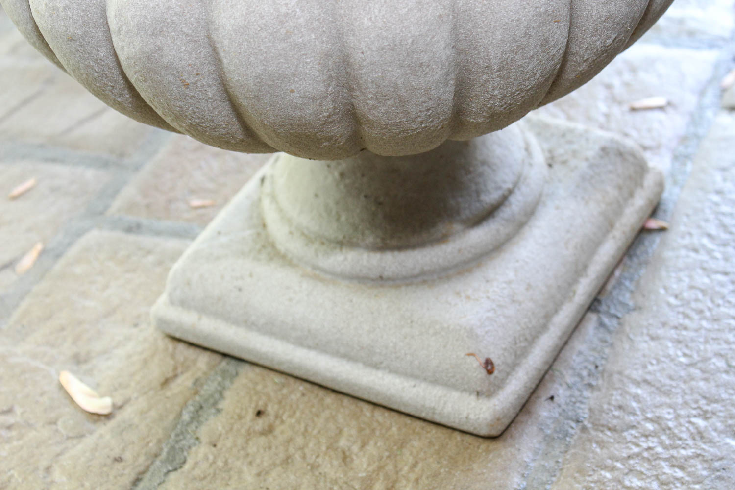 Pair of Faux Stone Planters